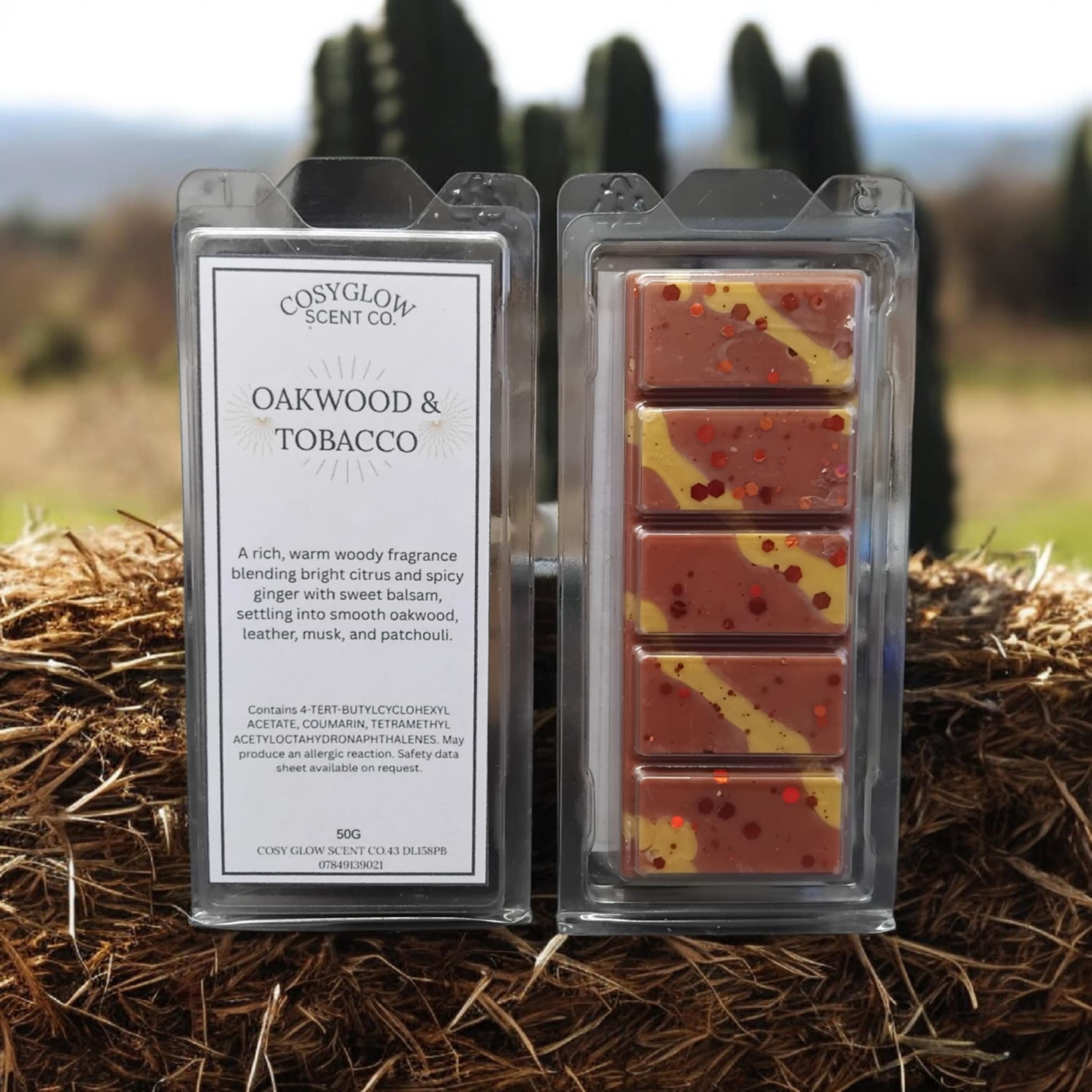 Oakwood & Tobacco Wax Melt Bar