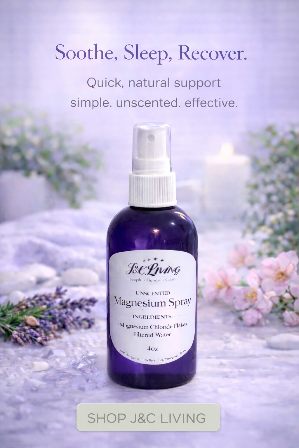 Unscented Magnesium Spray 4oz