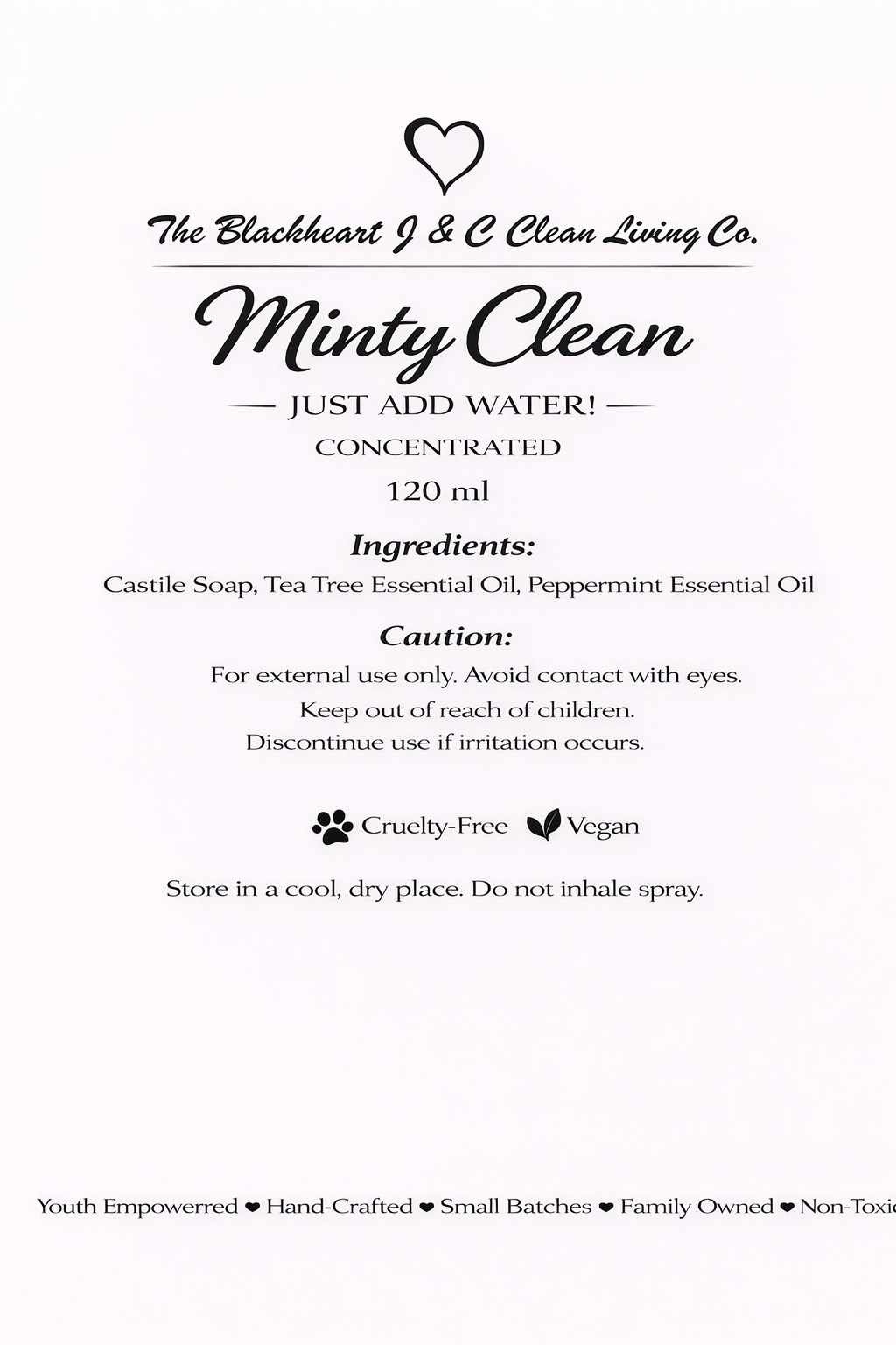 Minty All Purpose Cleaner just add water