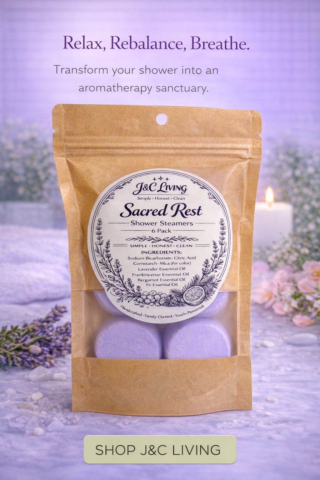Sacred Rest Shower Steamers