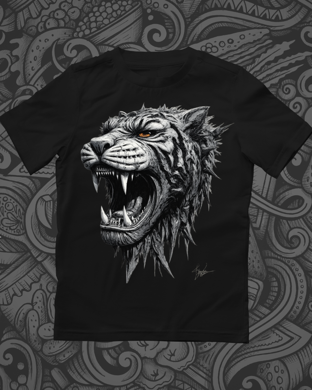 Sabor Tooth DTF Printed T Shirt – Premium Graphic Tee UK