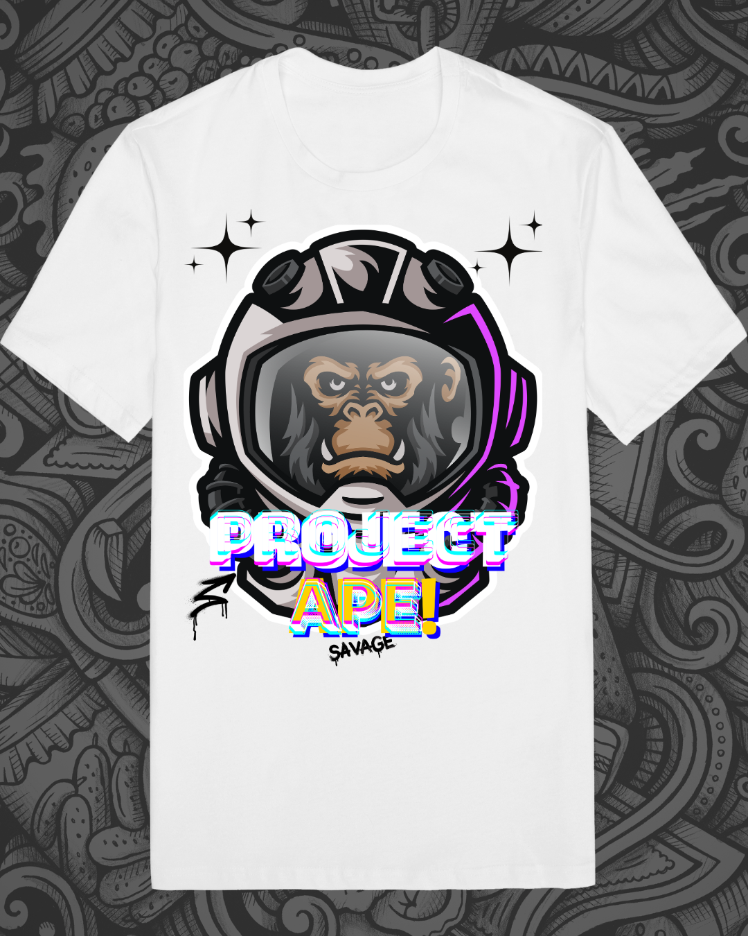 Project Ape DTF Printed T Shirt – Premium Graphic Tee UK