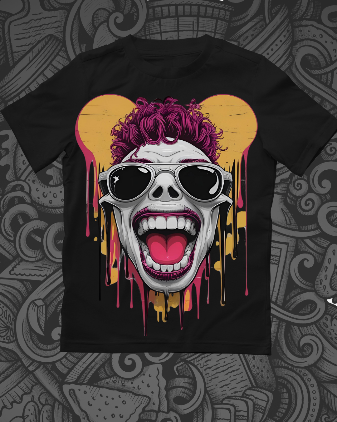Punk Head Design T DTF Printed T Shirt – Premium Graphic Tee UK