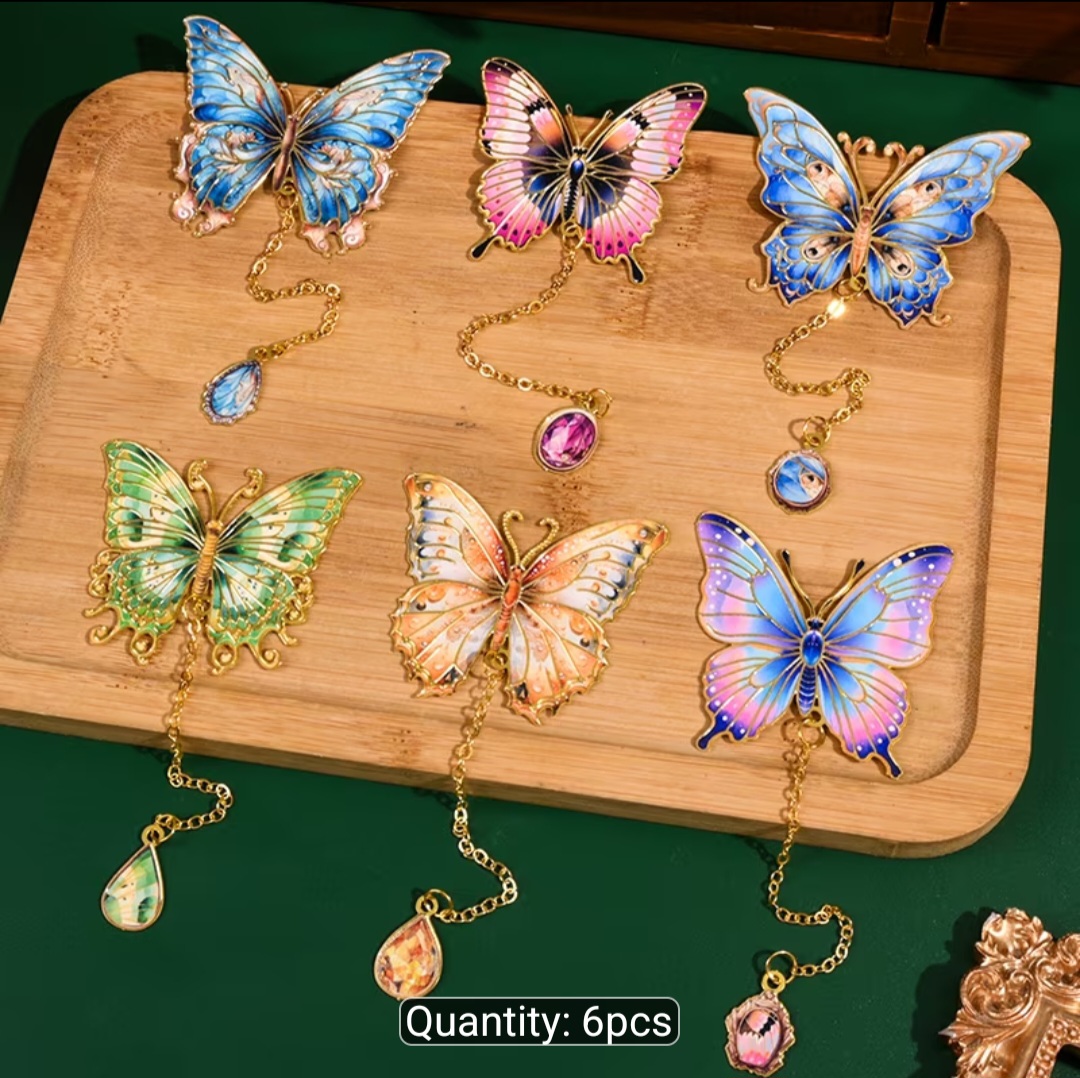 Float like a Butterfly metal bookmarks