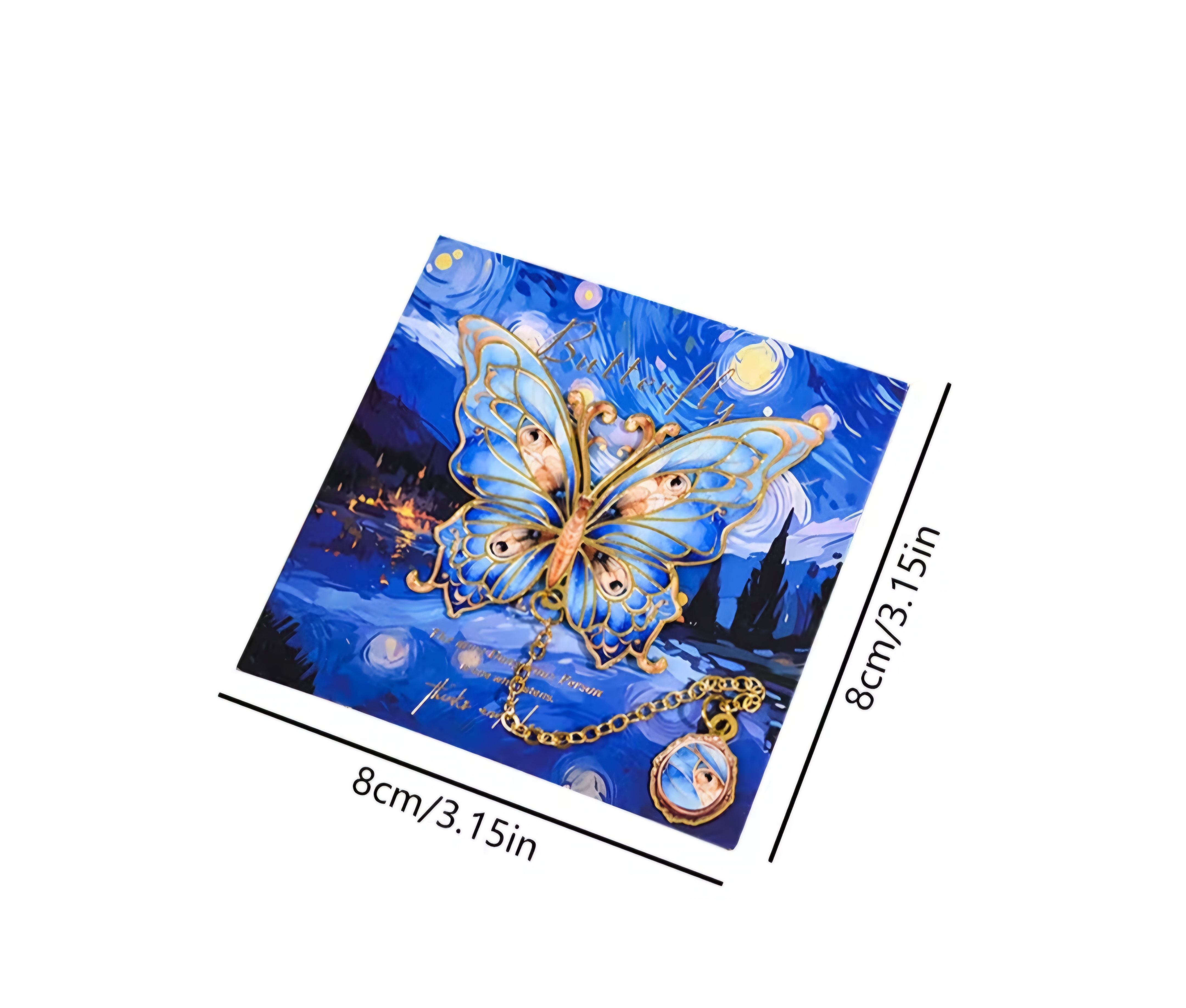 Float like a Butterfly metal bookmarks
