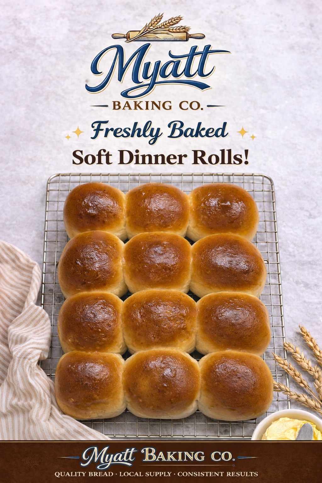 Soft White Dinner Rolls