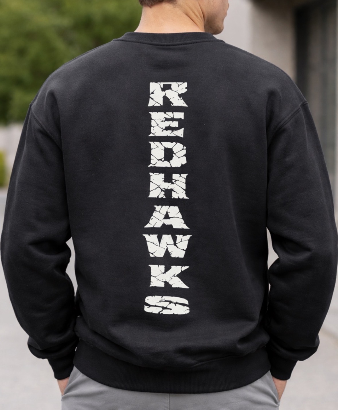 Cass City Redhawks Crewneck Sweatshirt | CC Logo Front & Red Hawks Back | School Spirit Apparel