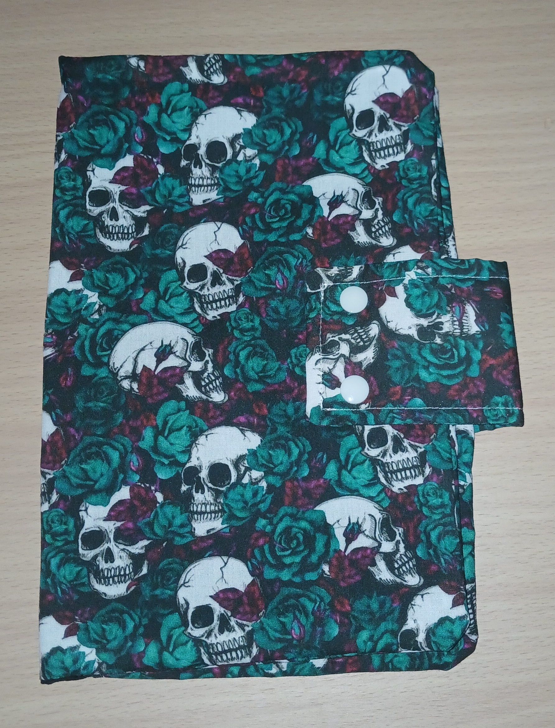Green & Maroon Skulls Book Cover
