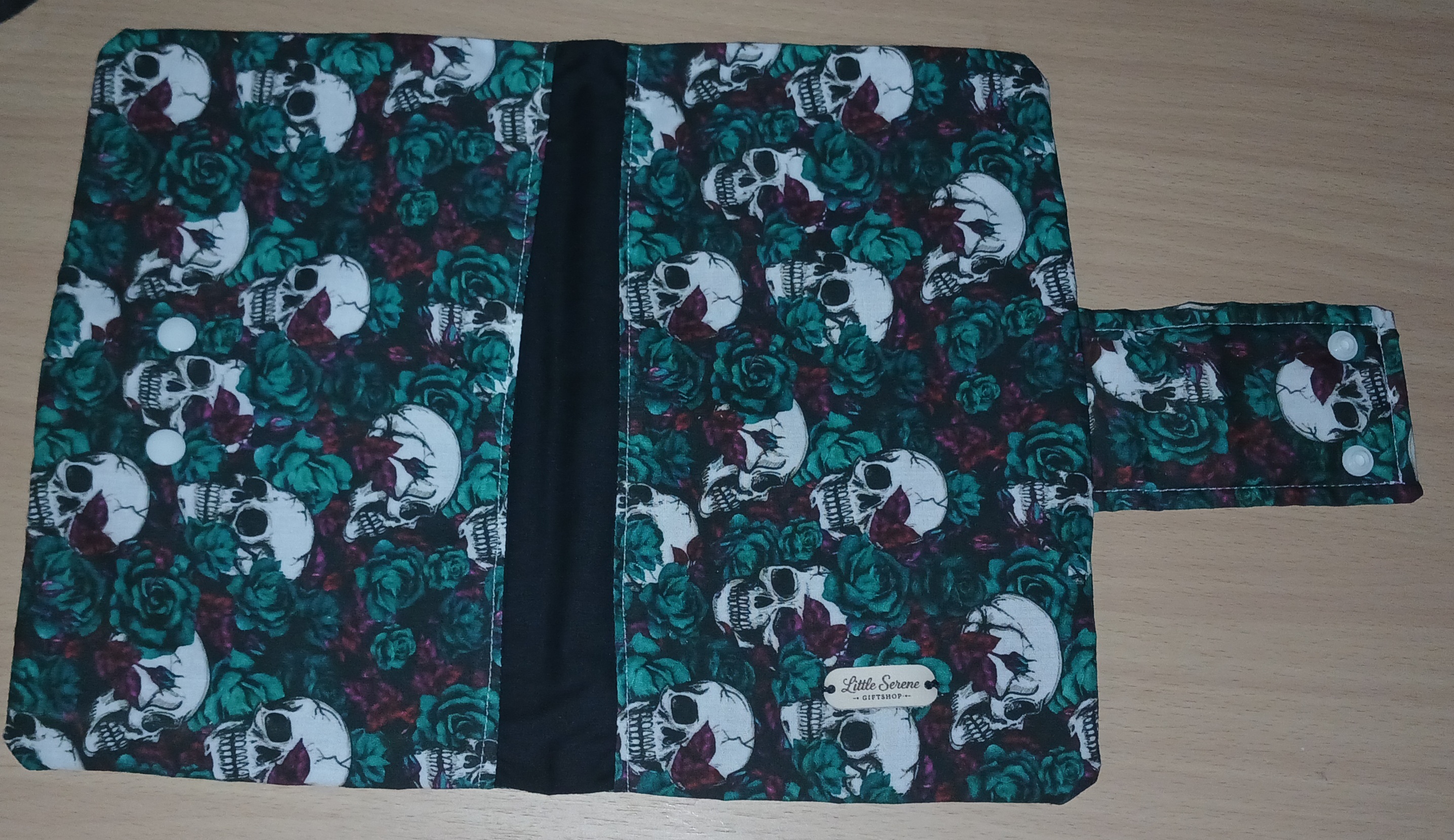 Green & Maroon Skulls Book Cover