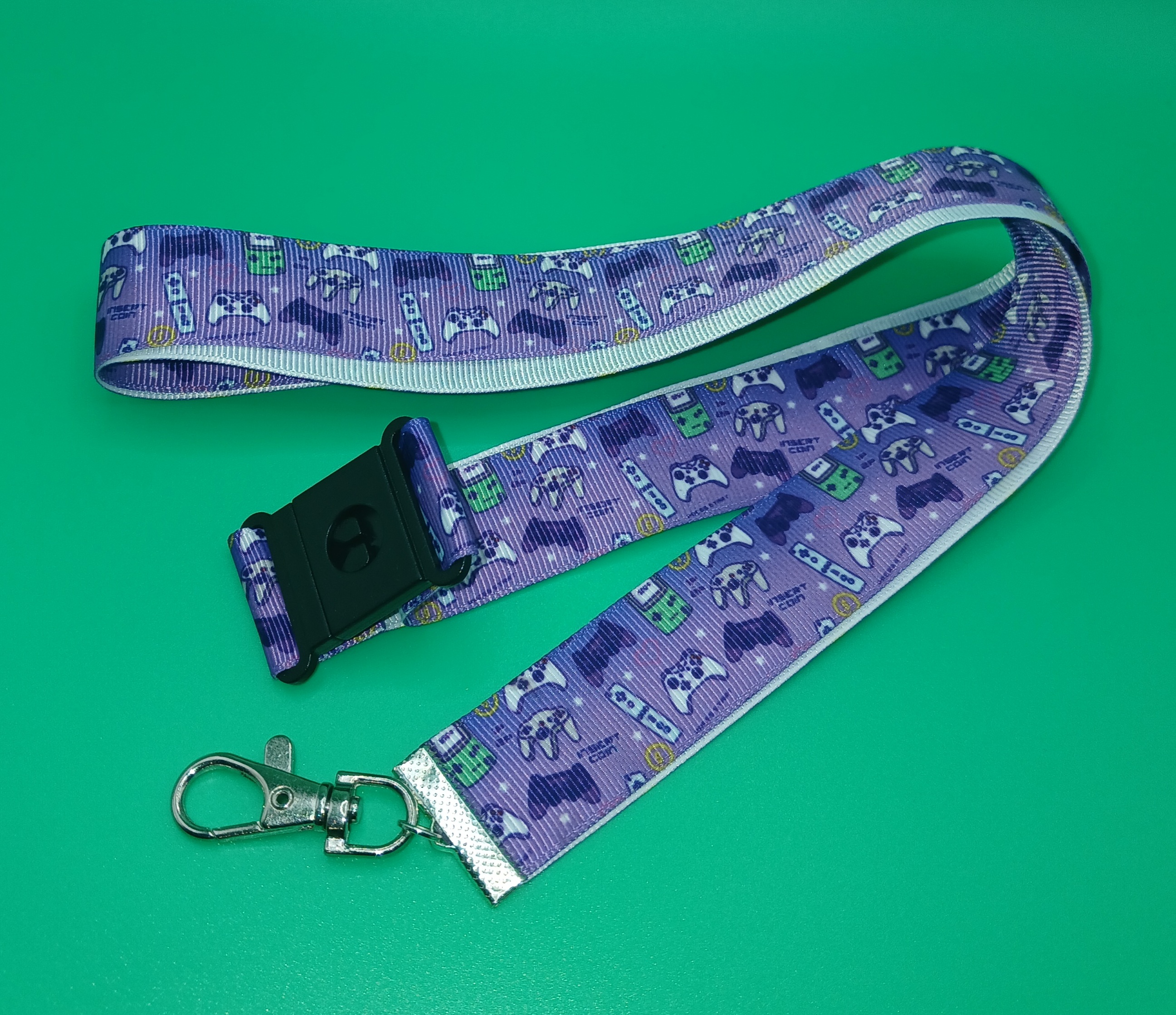 Purple Gaming Lanyard