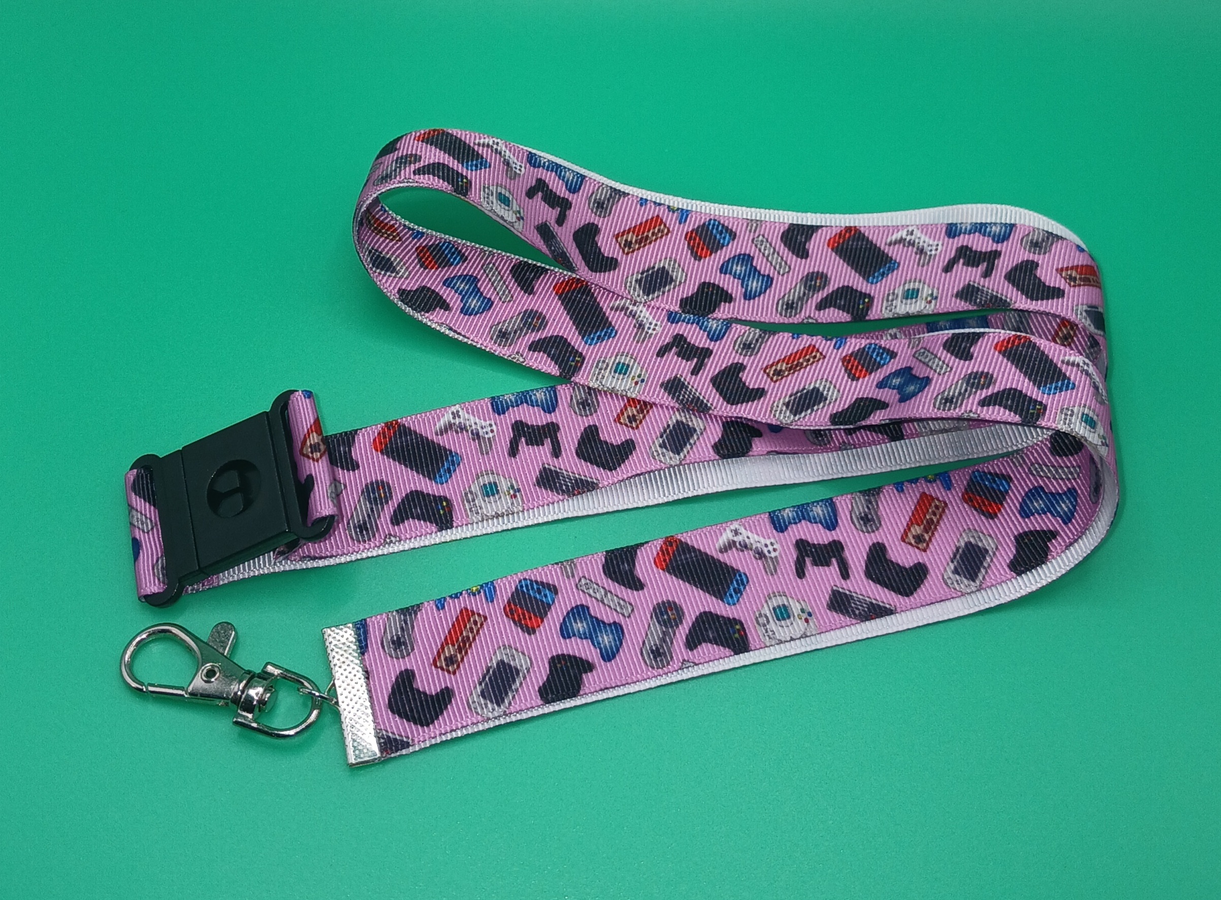 Pink Gaming Lanyard