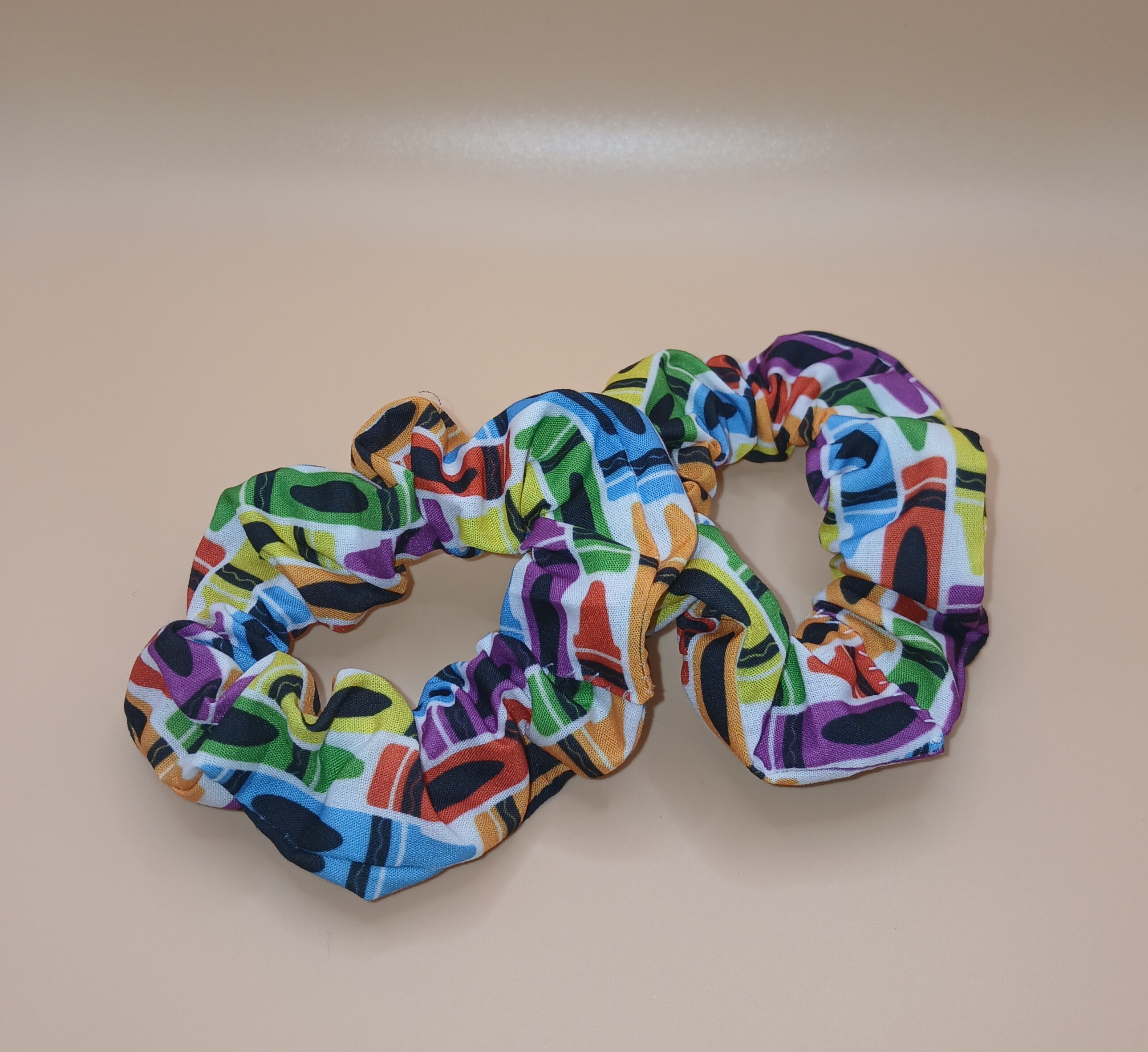 Set of 2 Crayon Small Scrunchies