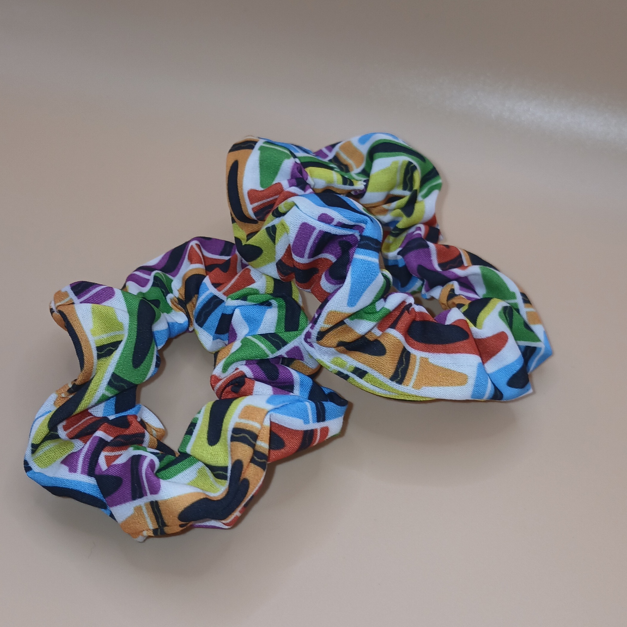 Set of 2 Crayon Small Scrunchies