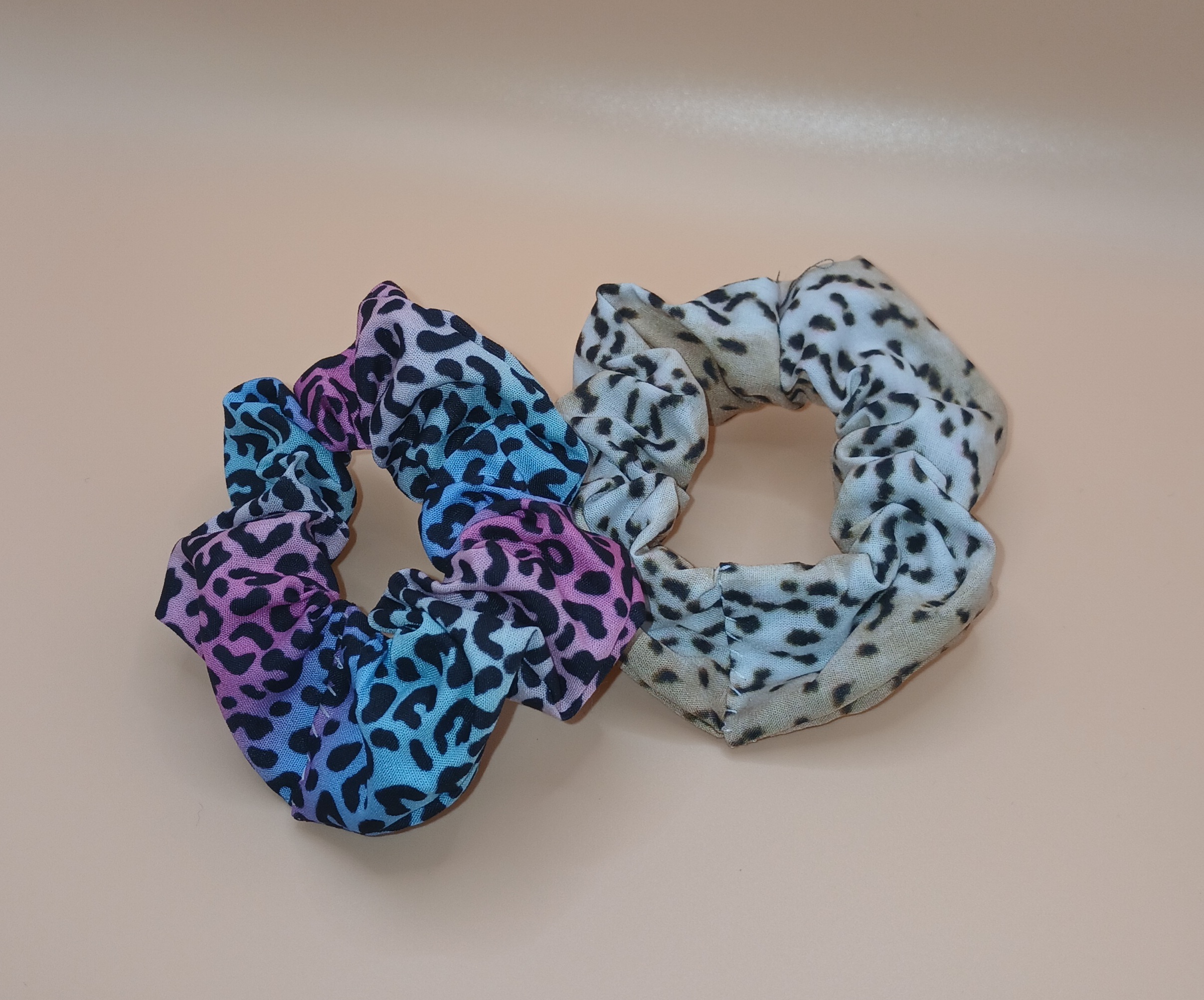 Set of 2 Animal Print Small Scrunchies