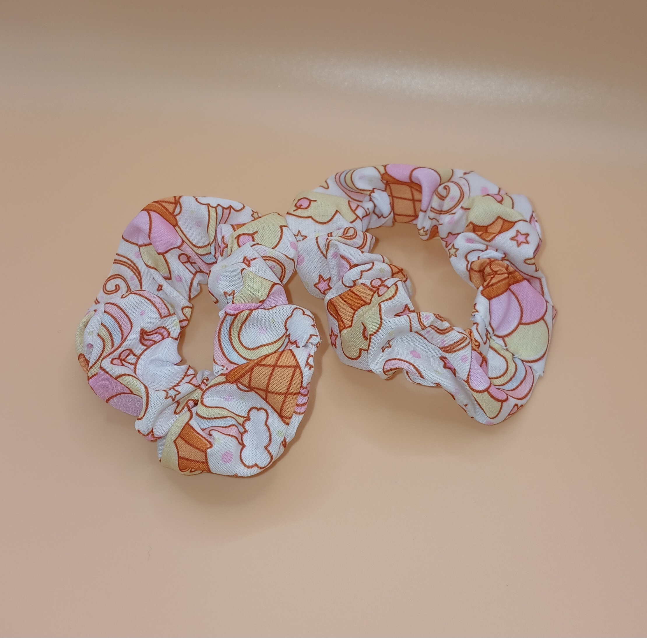 Set of 2 Unicorn Ice Cream Small Scrunchies