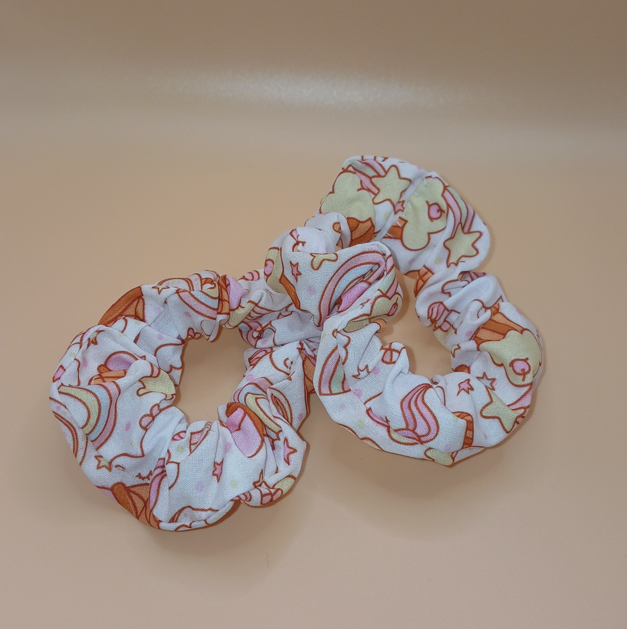 Set of 2 Unicorn Ice Cream Small Scrunchies