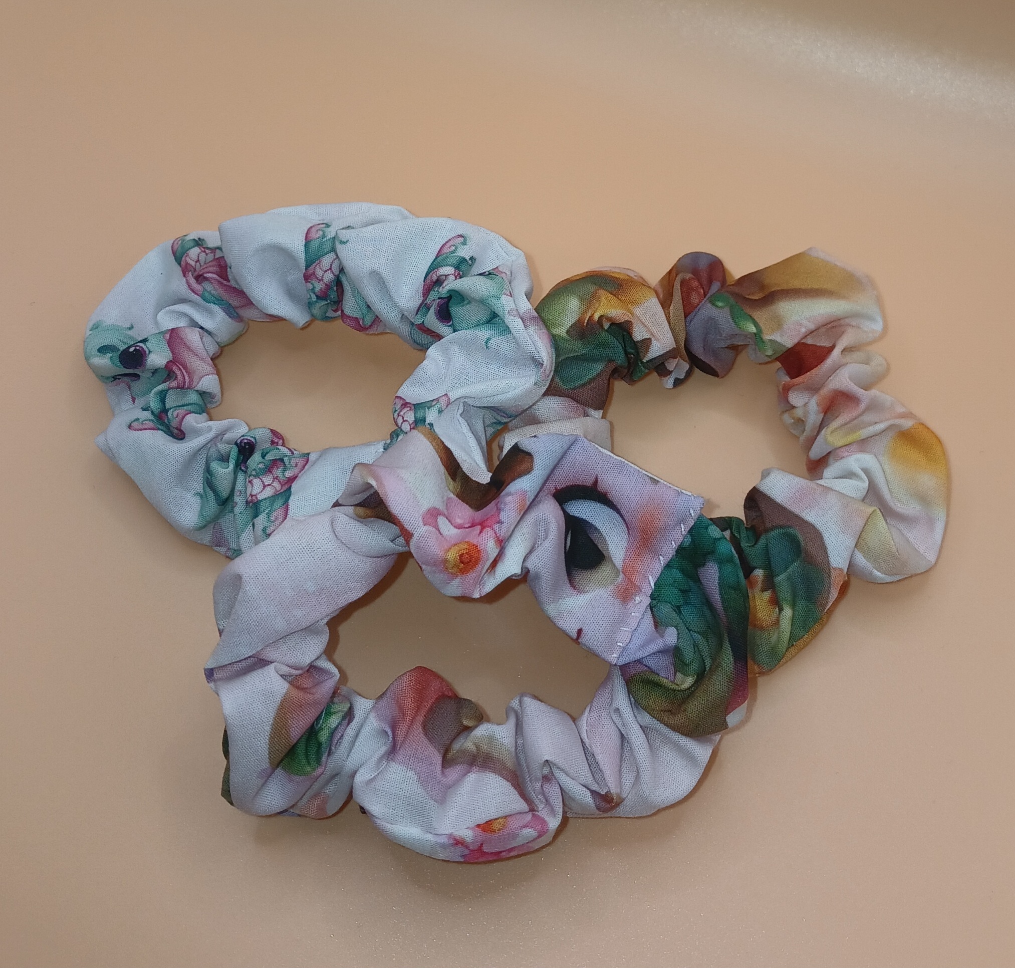 Set of 3 Dragon Small Scrunchies