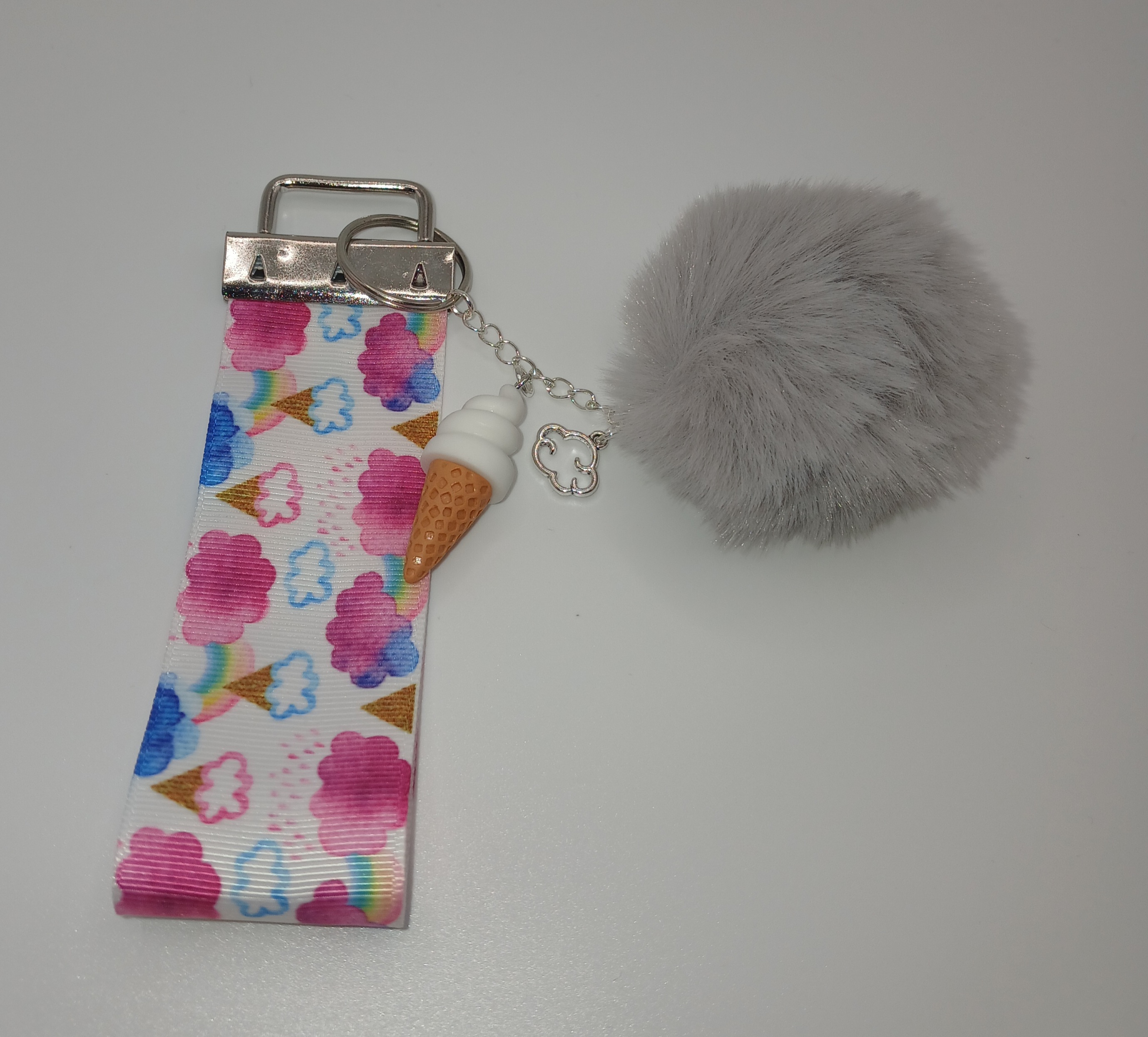 Ice Cream Cloud Bag Charm