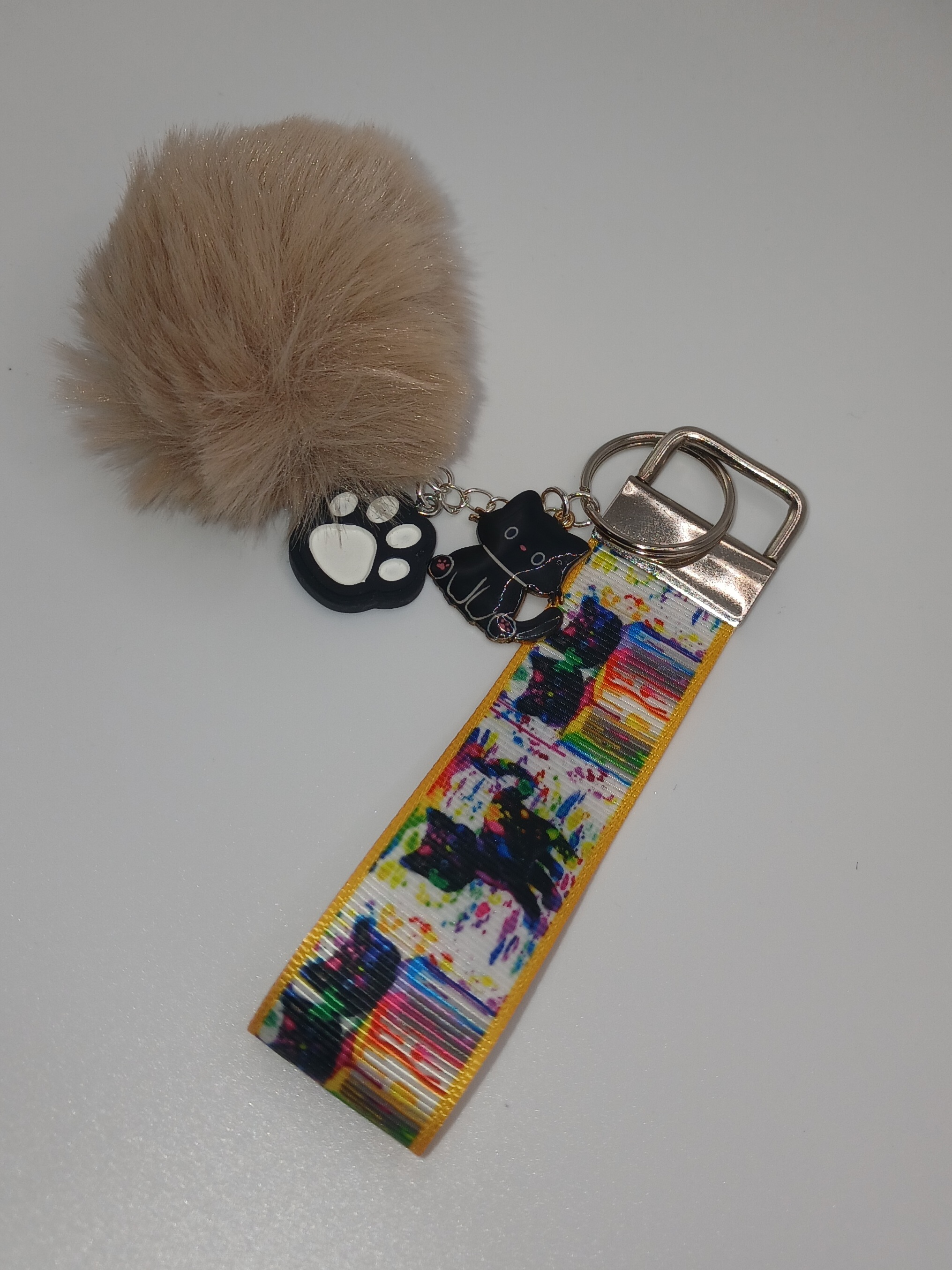 Black Cat Bag Charm
