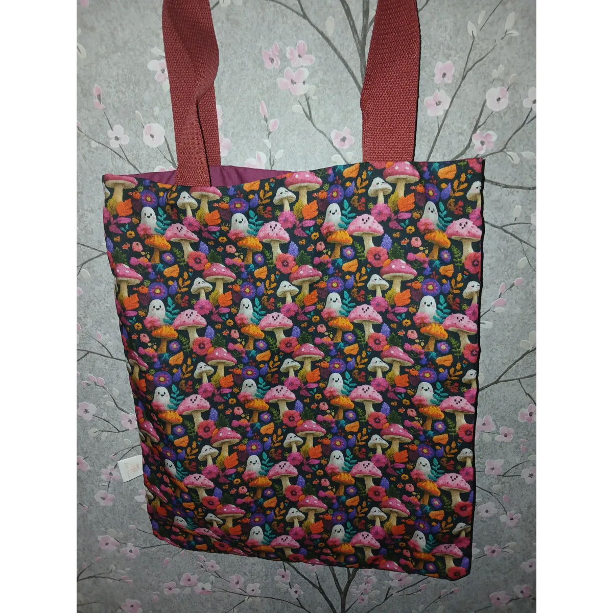 Ghost Mushroom Forest Reversible Tote