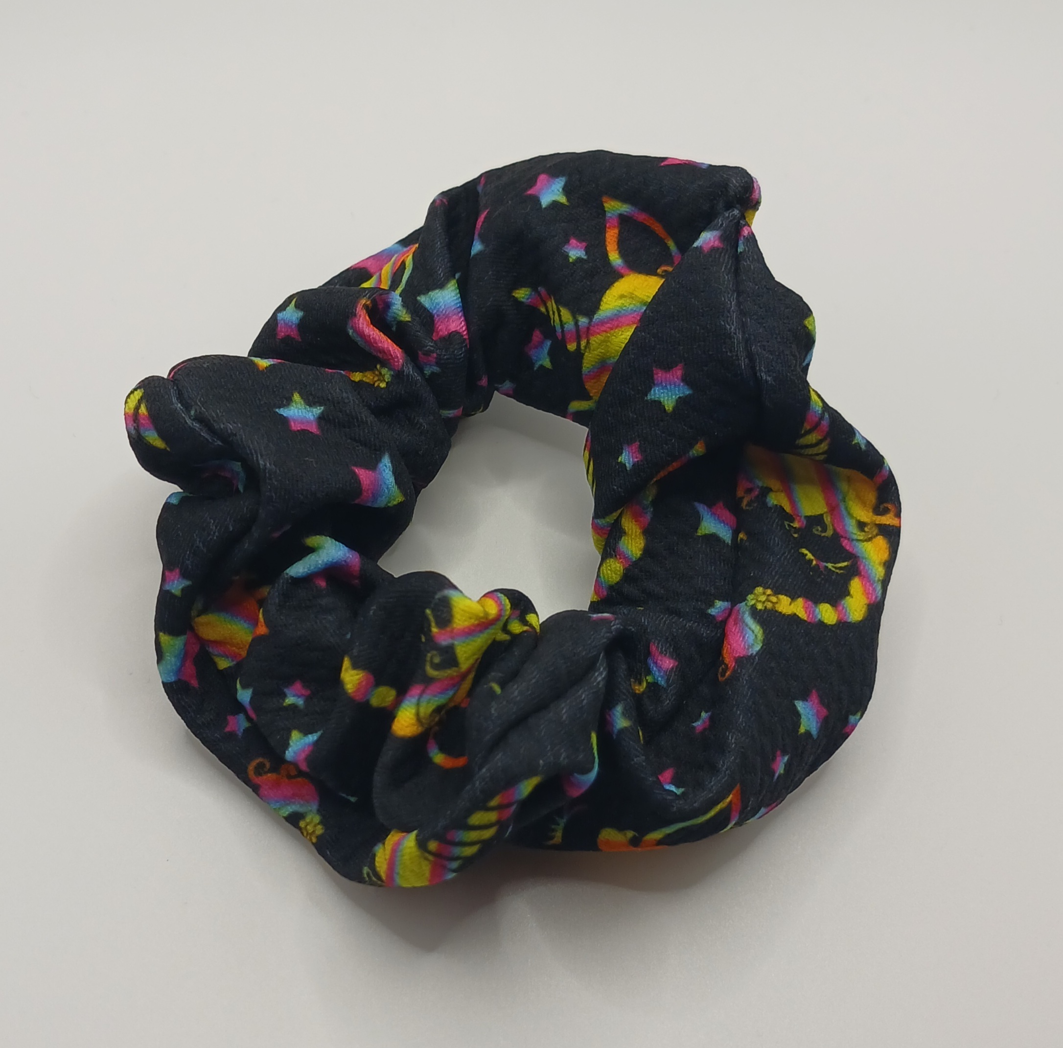 Rainbow Unicorn Medium Scrunchie