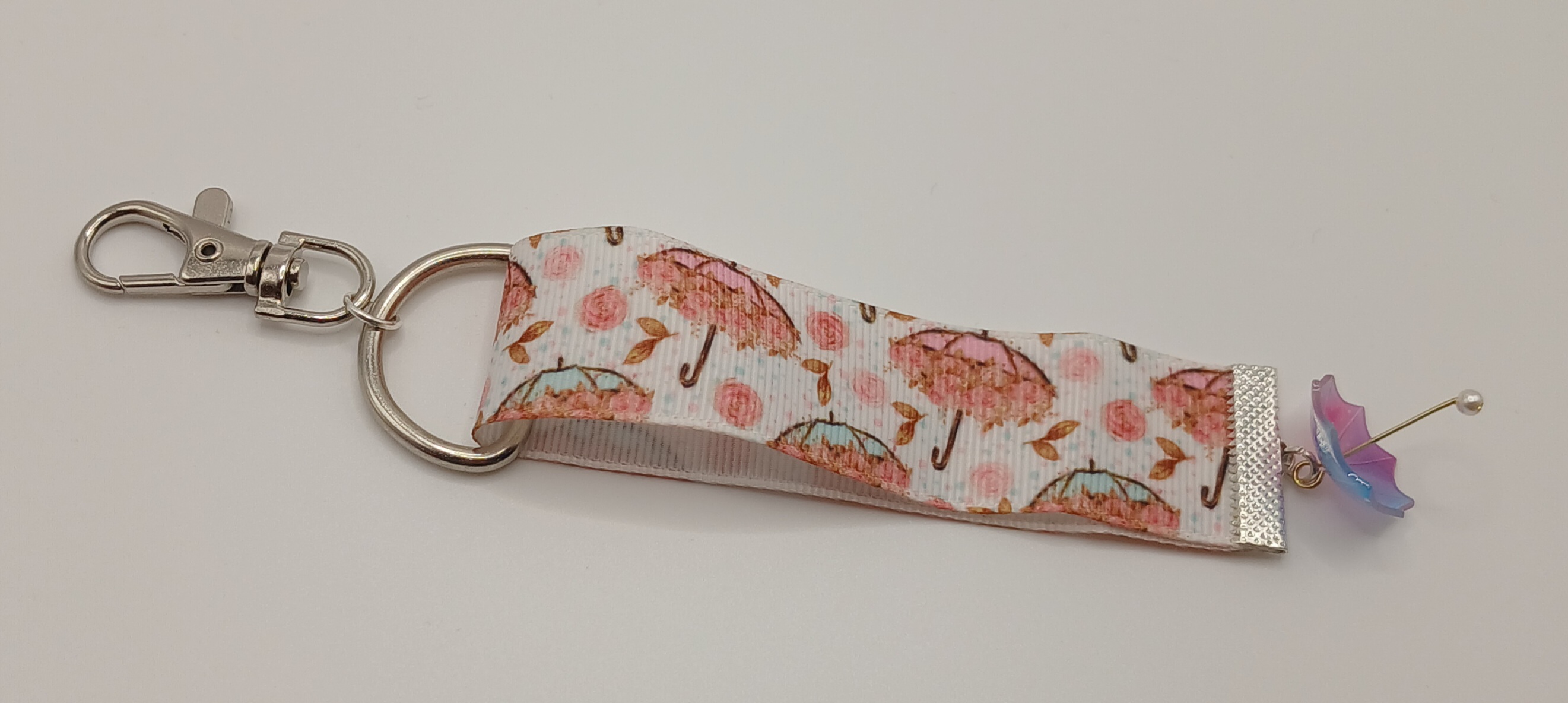 Blue & Purple Umbrella Bag Charm