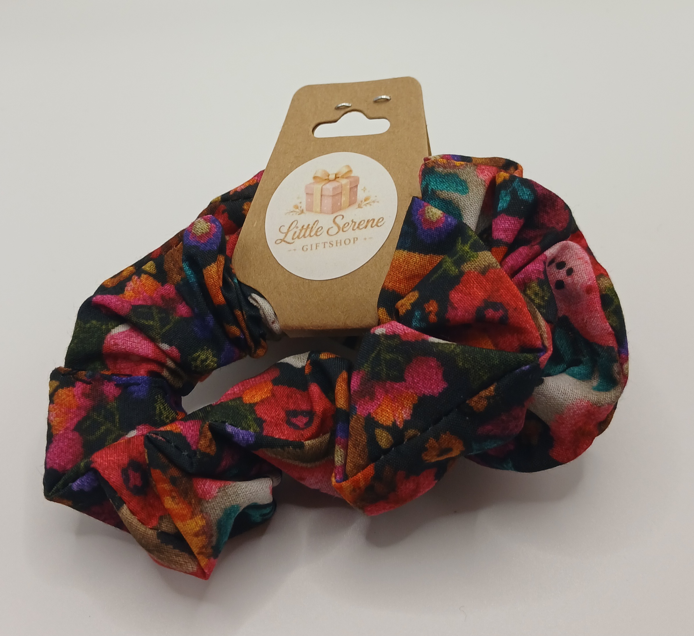 Set of 2 Mushrooms & Ghosts Small Scrunchies
