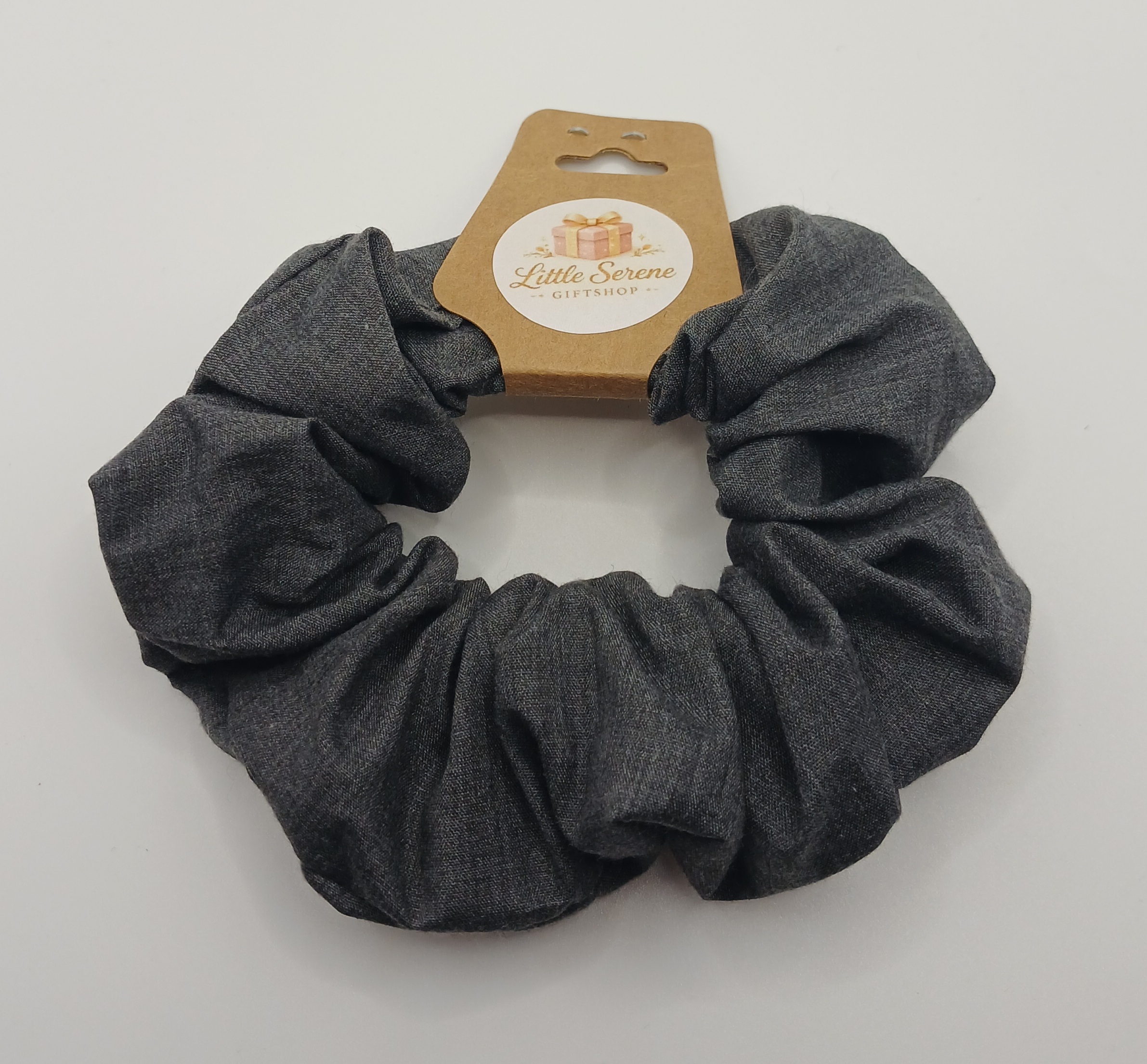 Grey Large Scrunchie