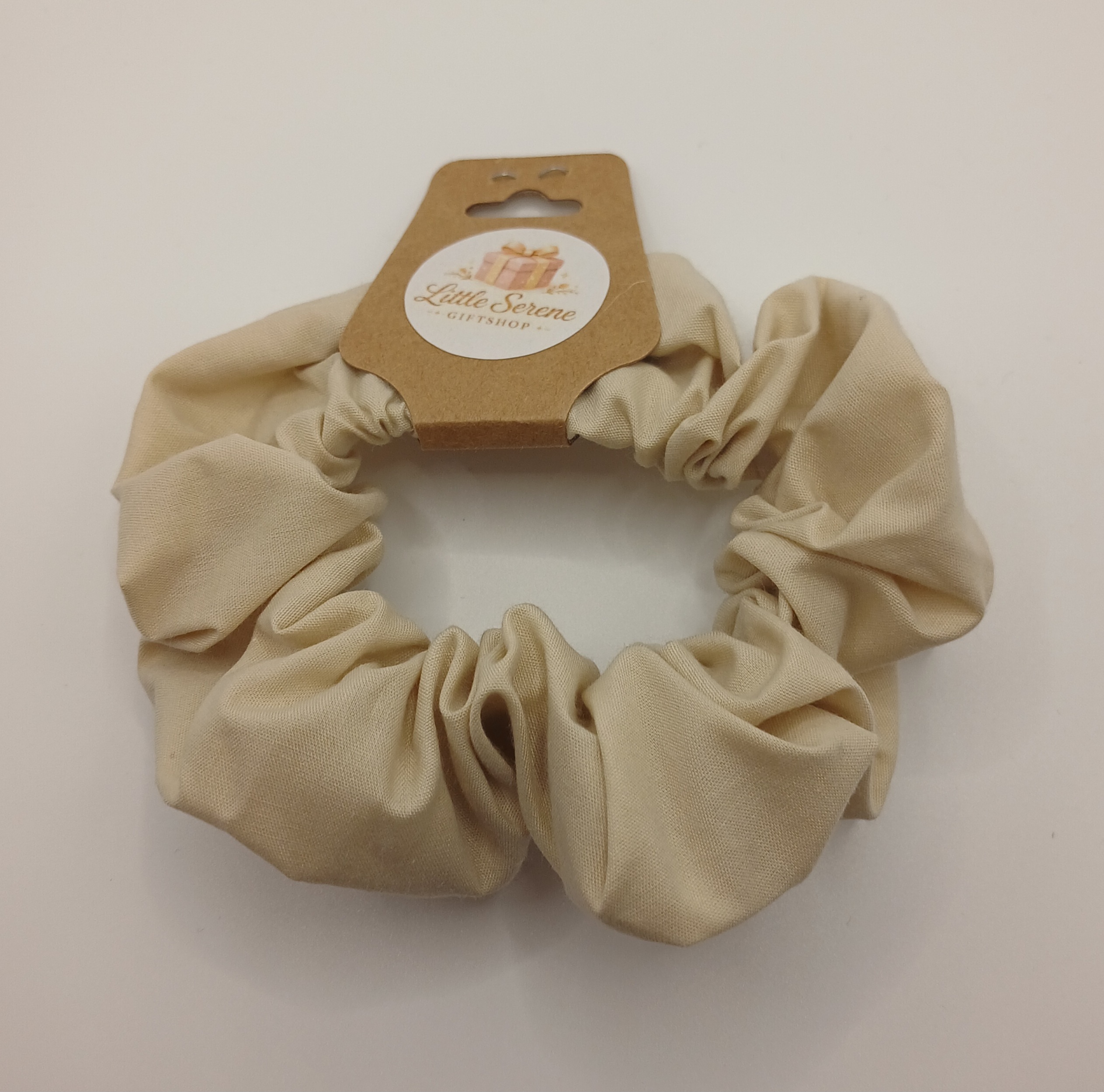 Cream Large Scrunchie