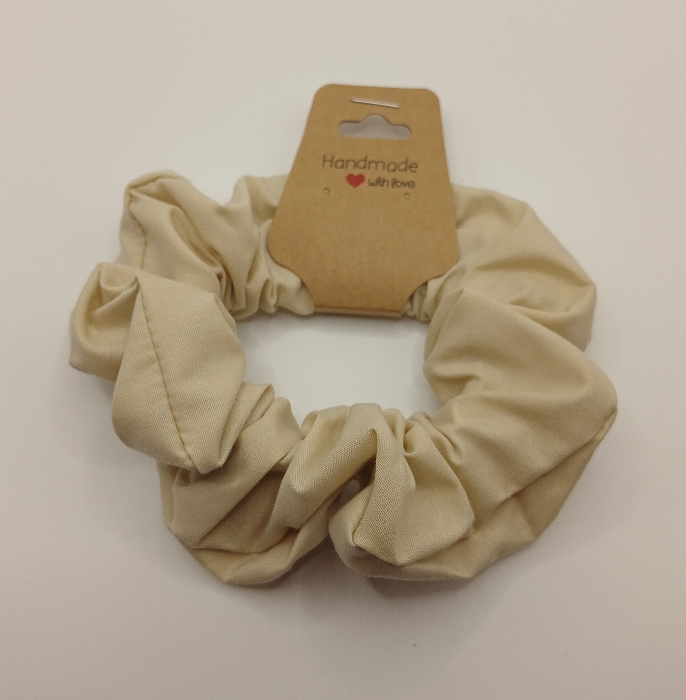 Cream Large Scrunchie