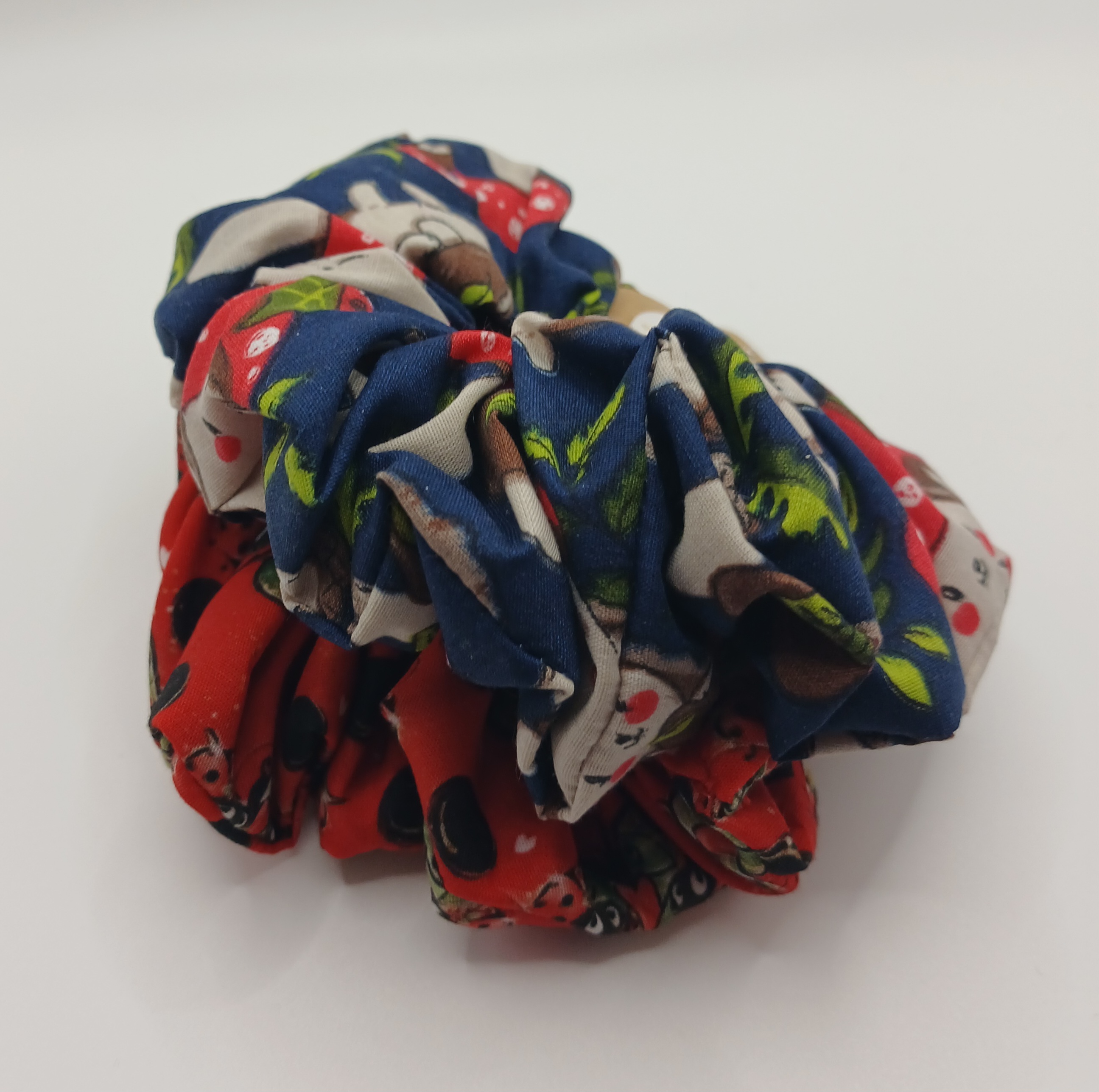 Set of 2 Hedgehog & Ladybird XL Scrunchies