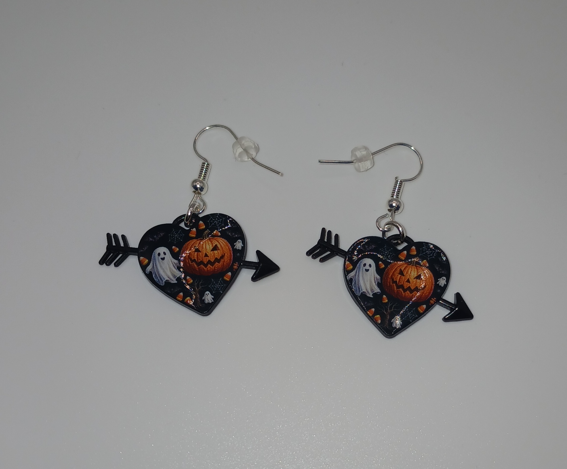 Ghost & Pumpkin Dangle Earrings