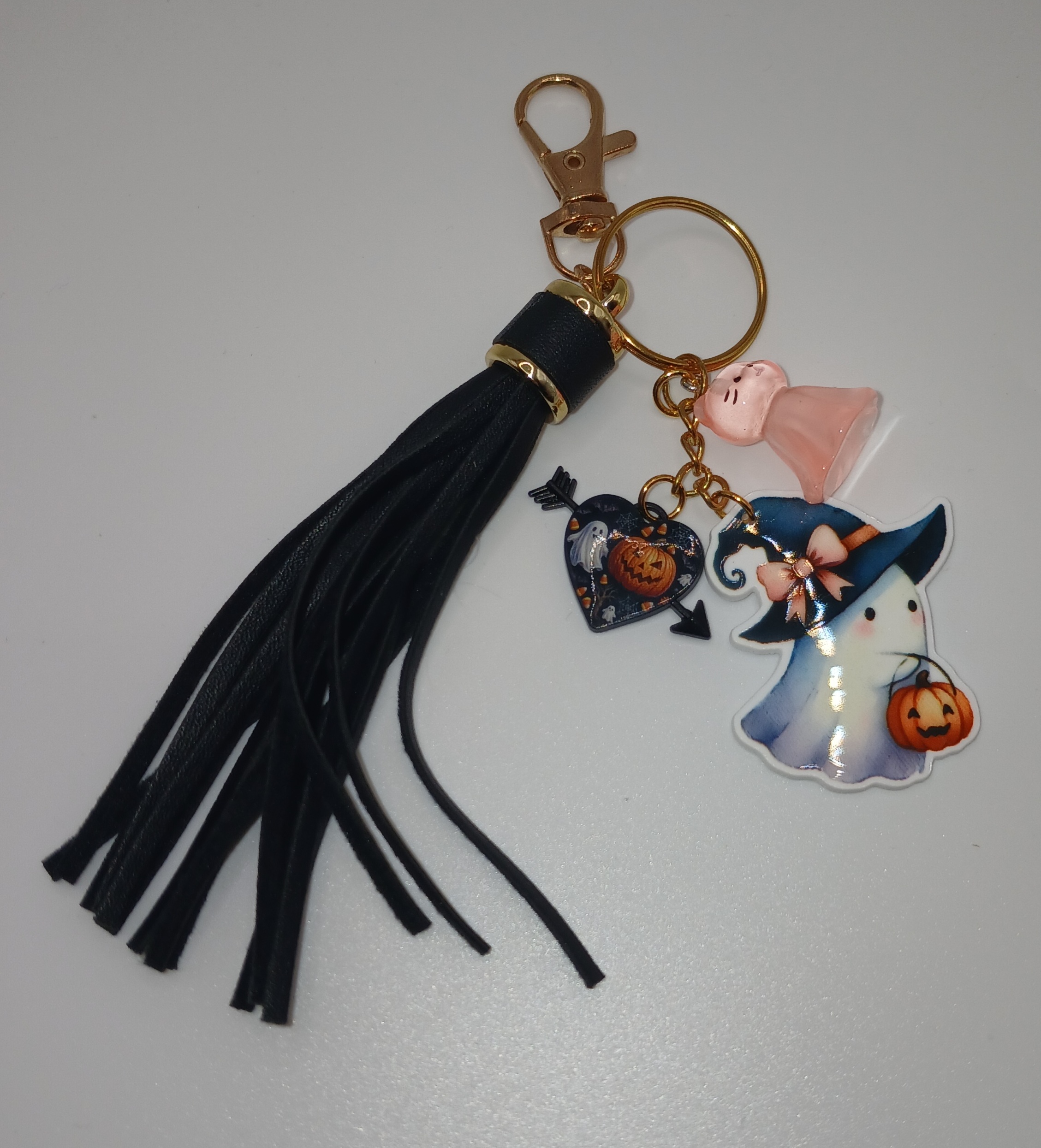 Pink Ghost Bag Charm