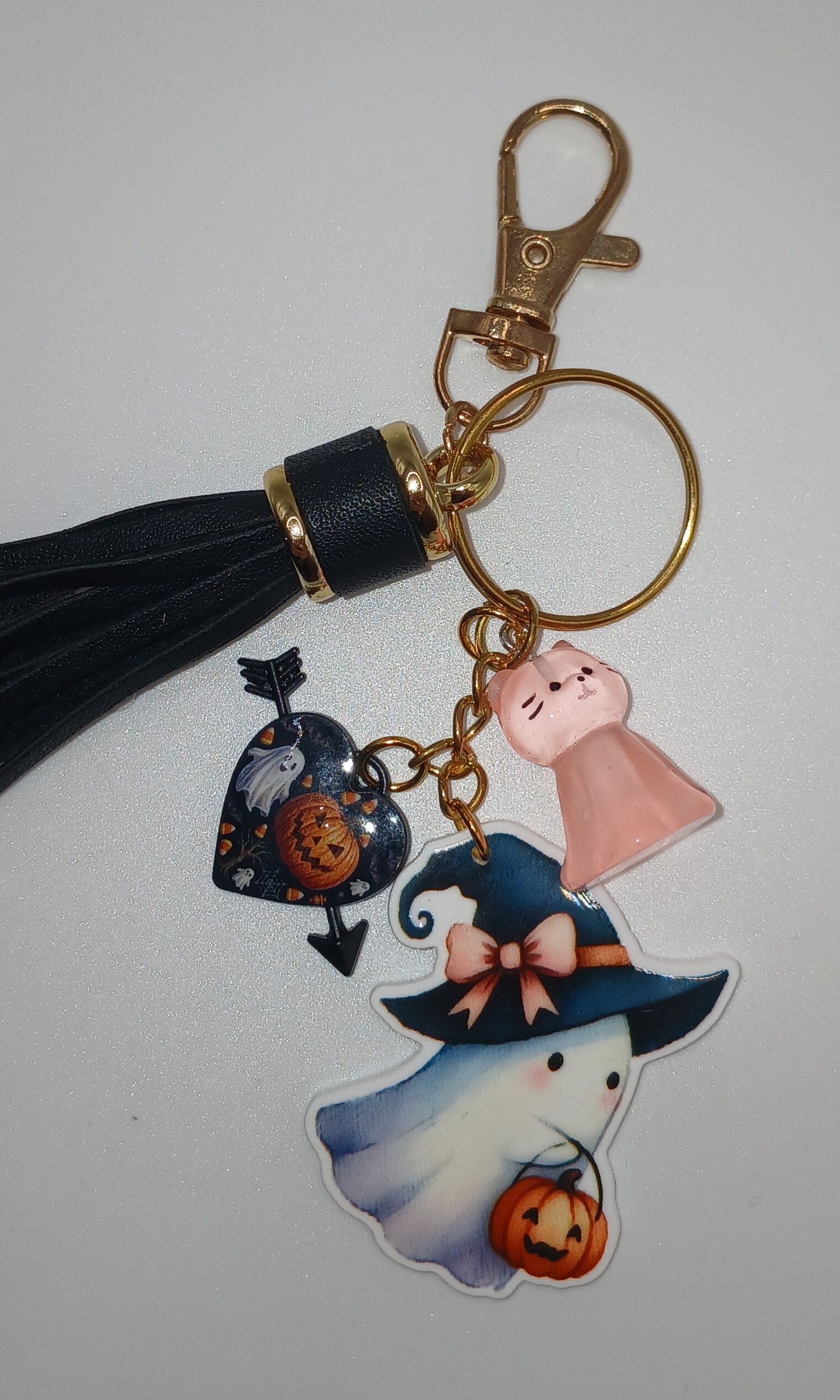 Pink Ghost Bag Charm