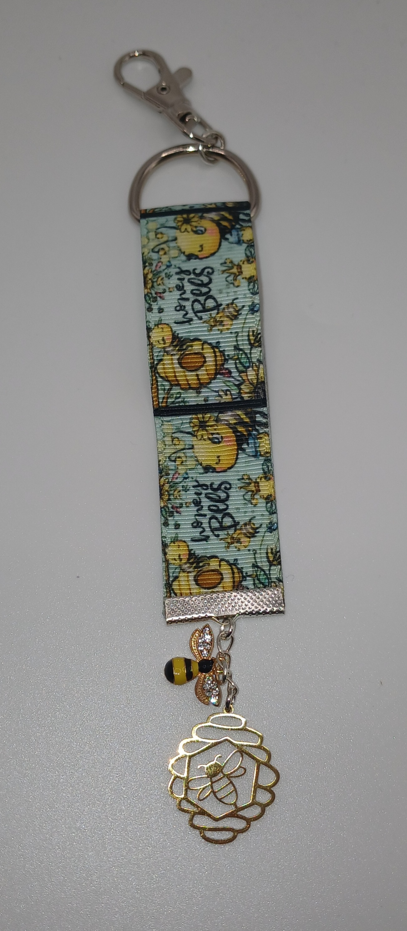 Honey Bees Bag Charm