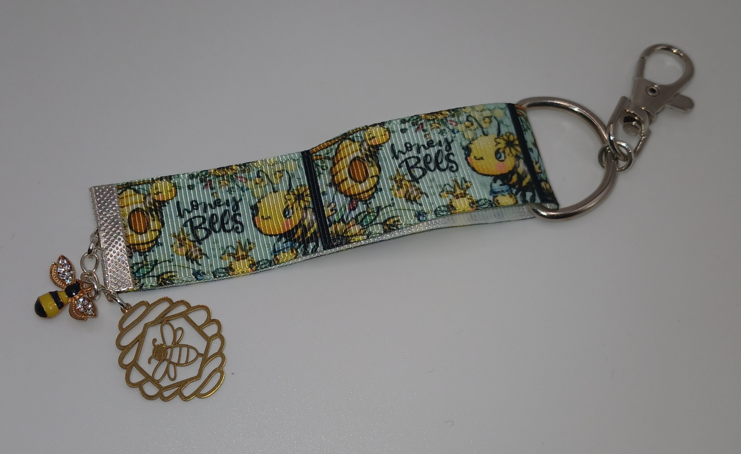 Honey Bees Bag Charm