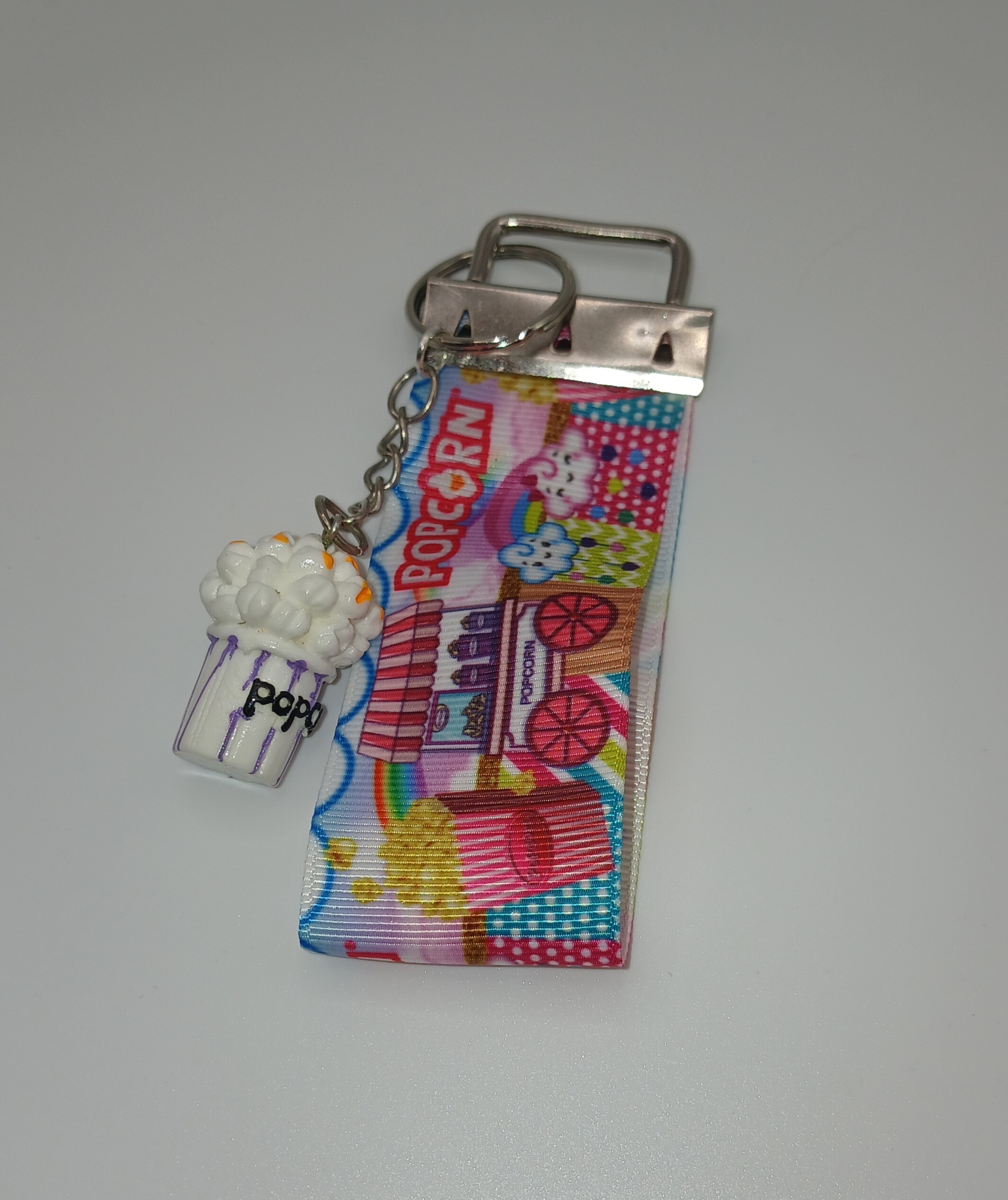 Purple Popcorn Bag Charm