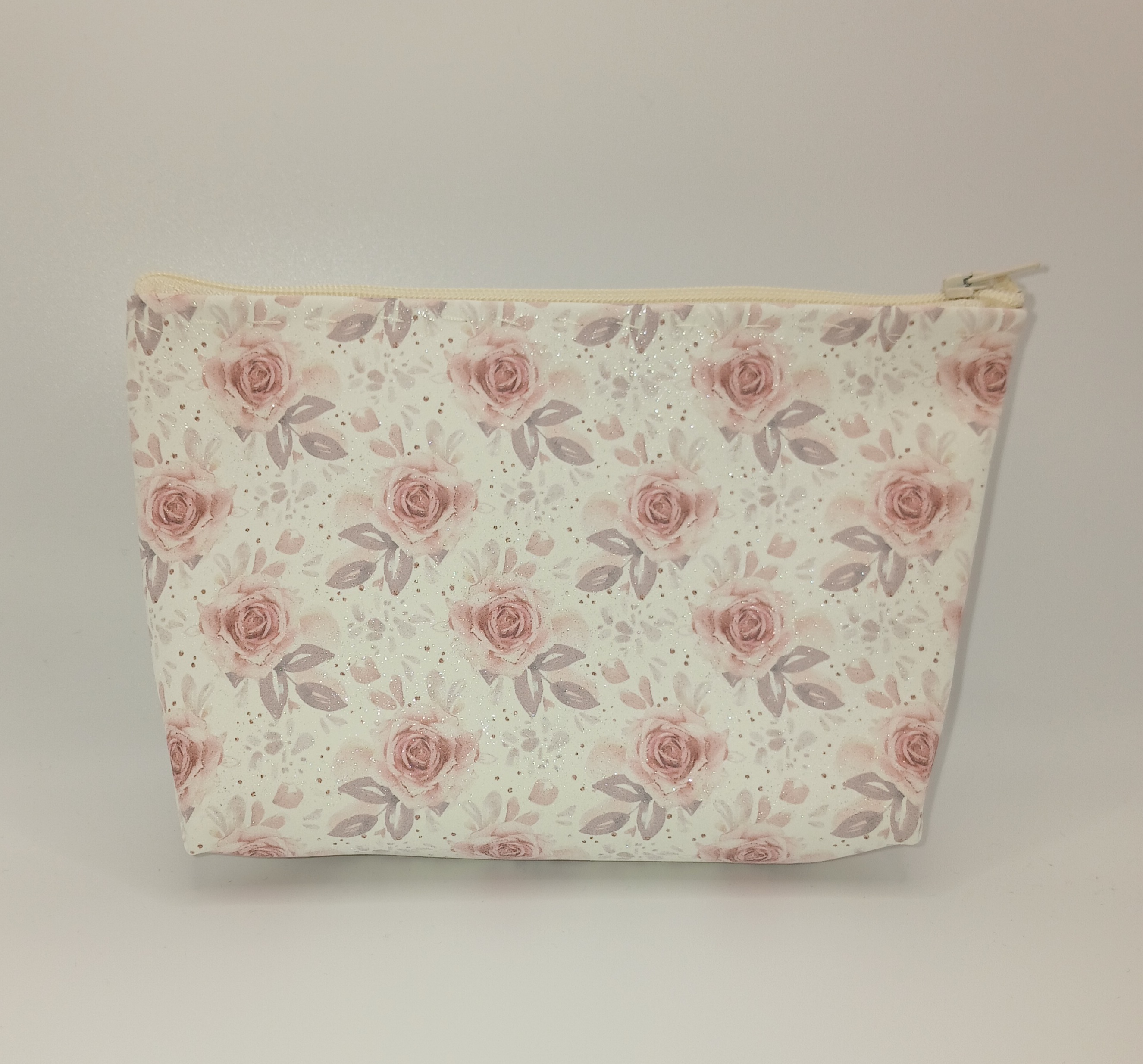 Pink Rose Cosmetic Bag