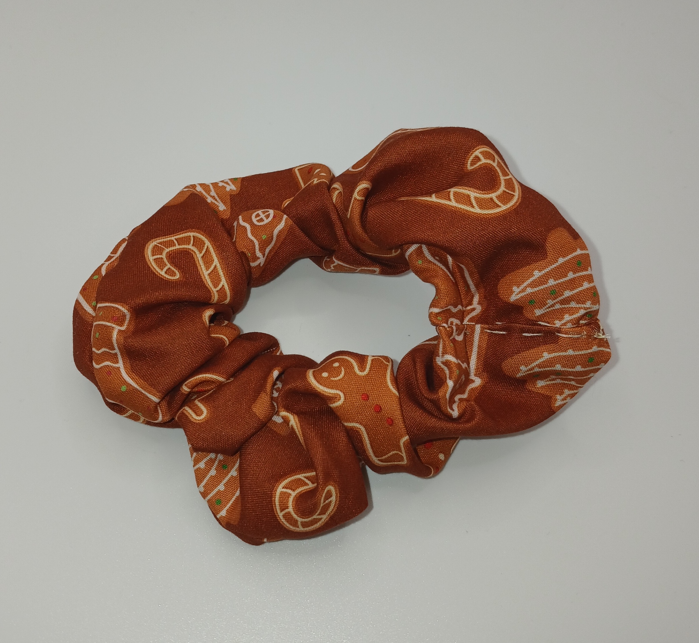 Brown Gingerbread Medium Scrunchie