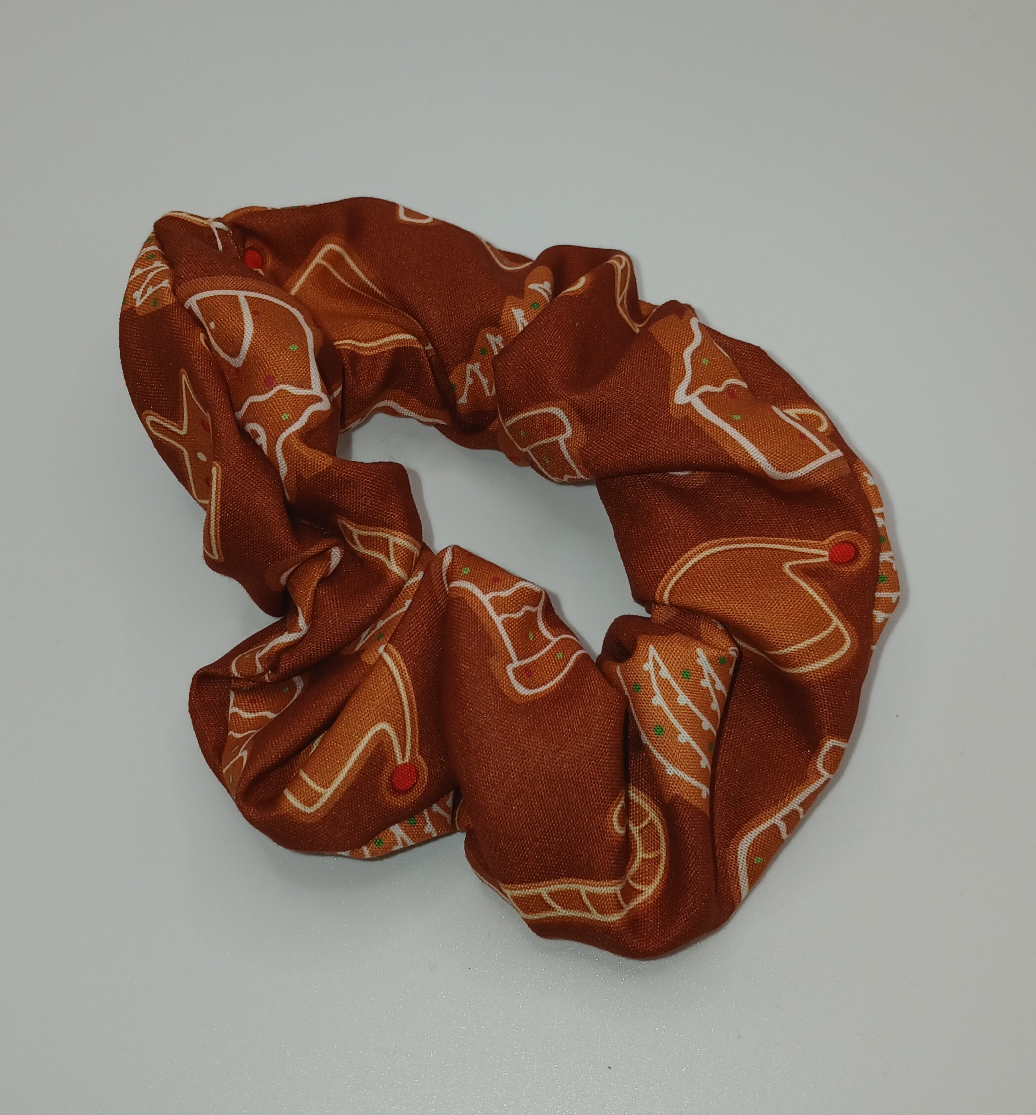 Brown Gingerbread Medium Scrunchie