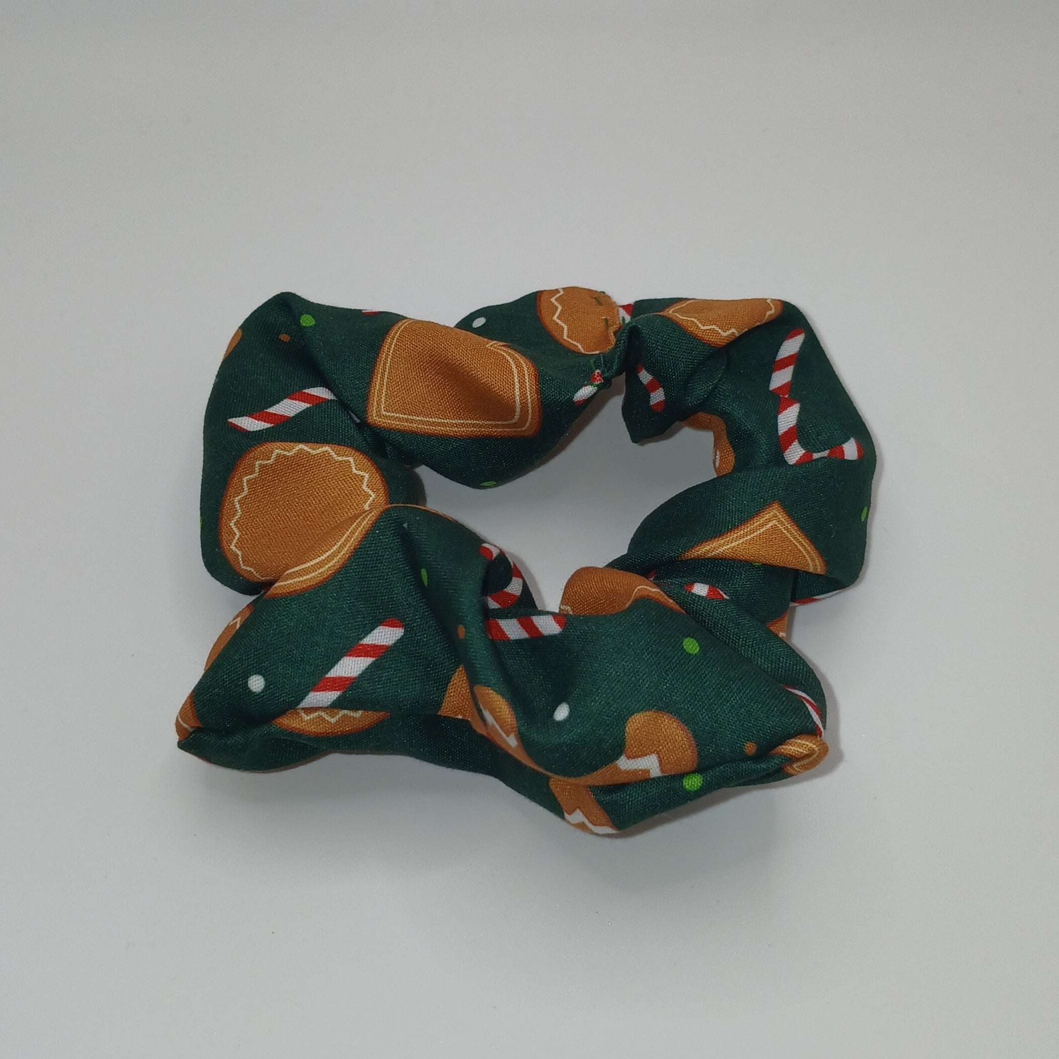 Green Gingerbread Medium Scrunchie
