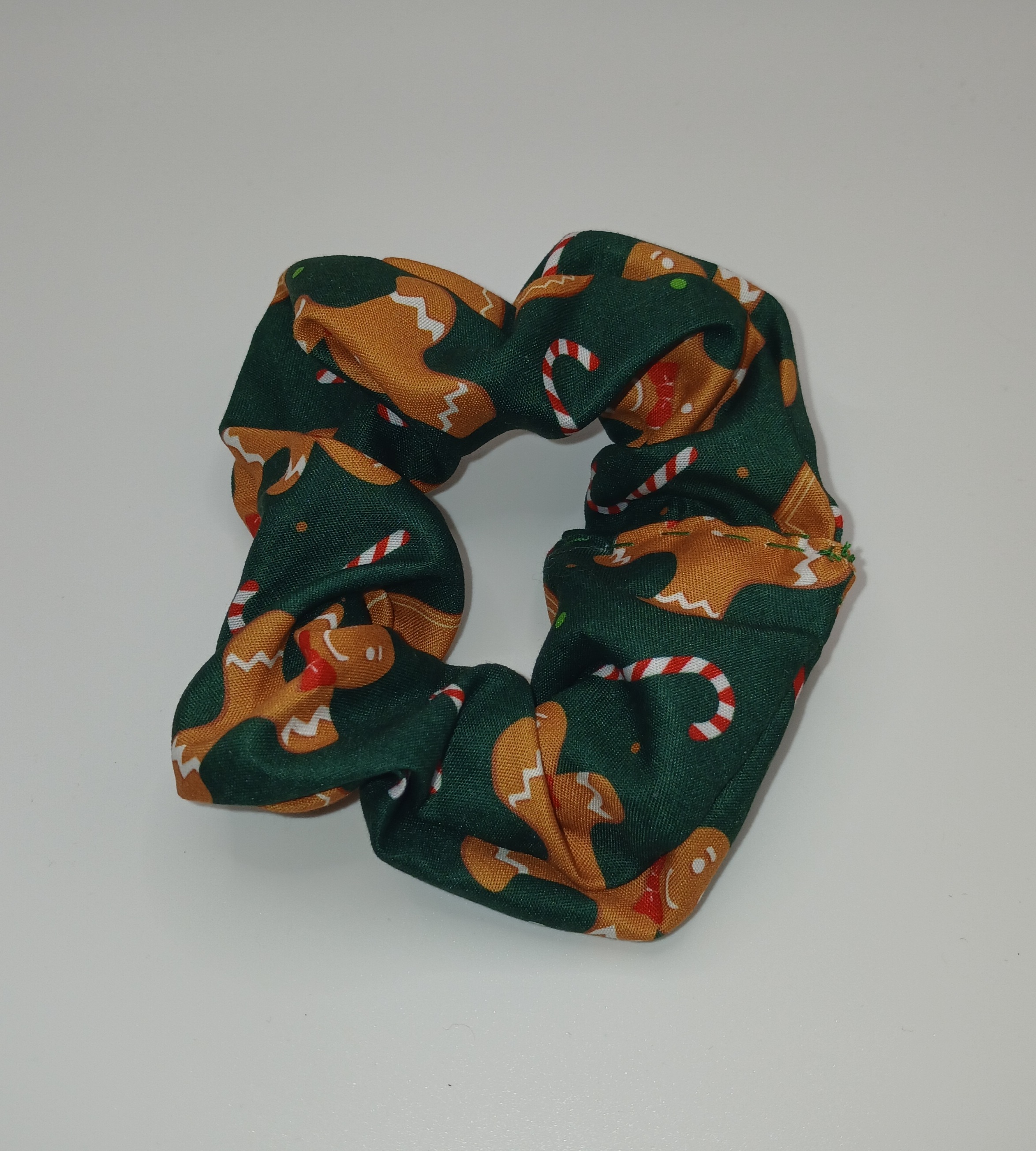 Green Gingerbread Medium Scrunchie