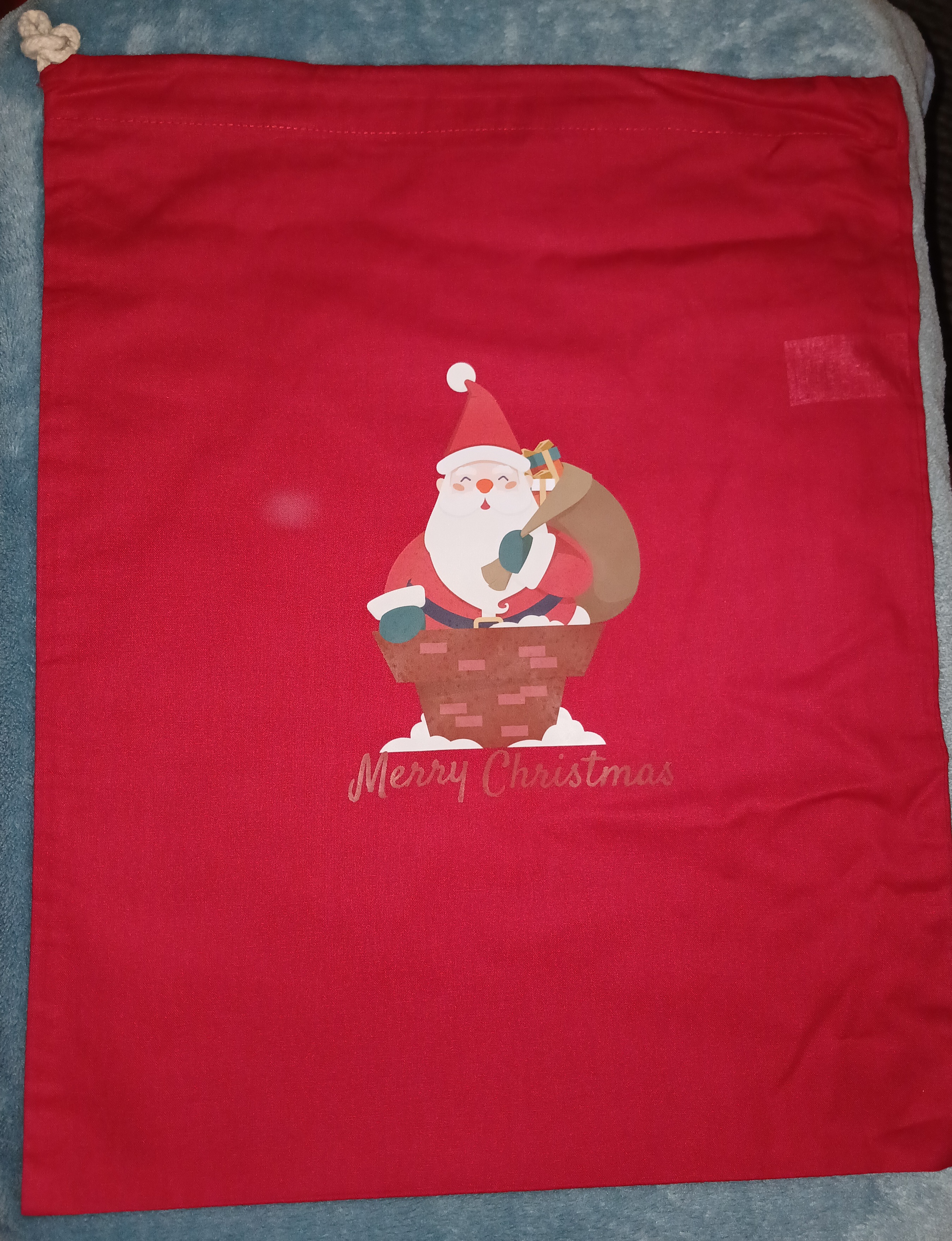 Chimney Santa Christmas Sack