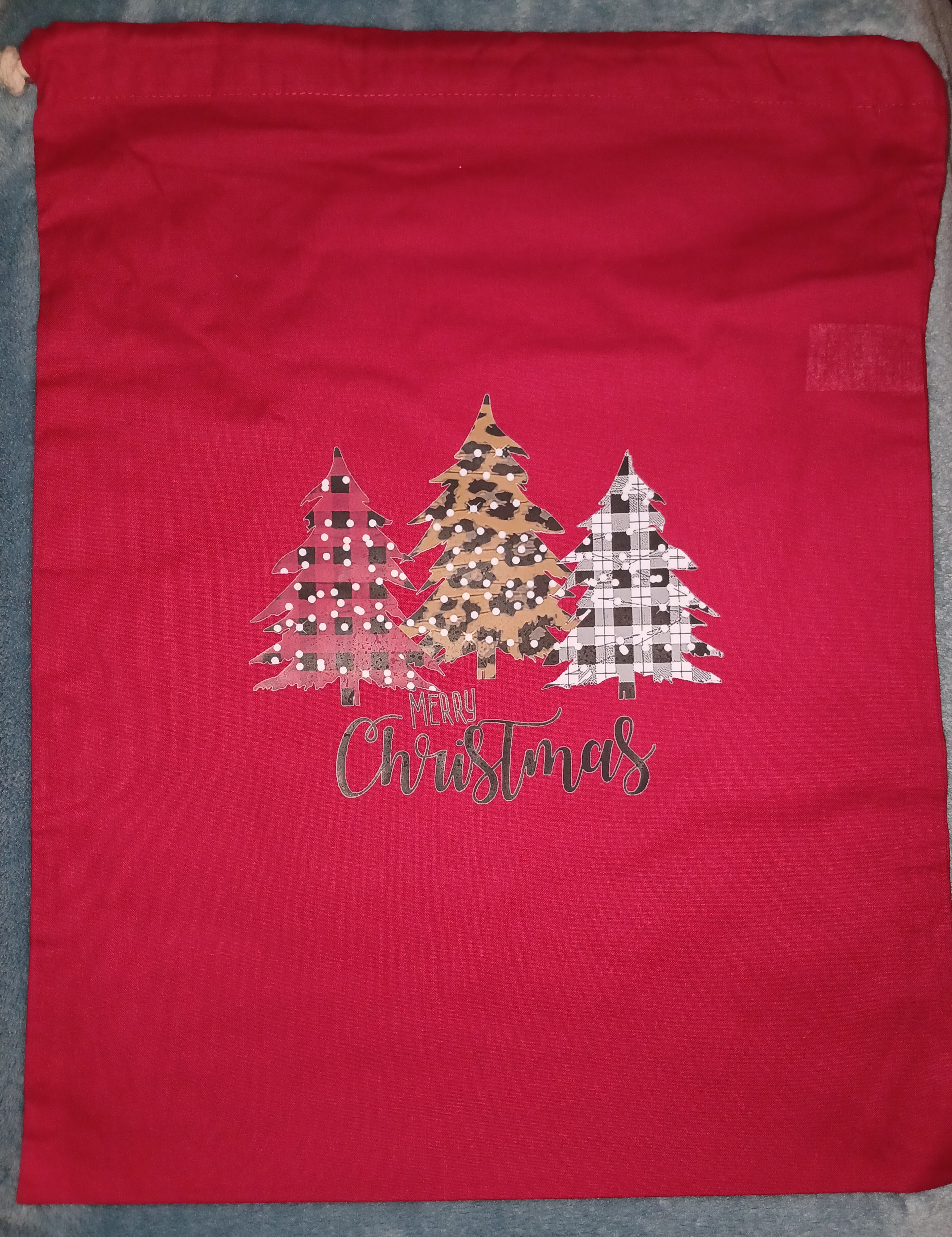 Snow Trees Christmas Sack