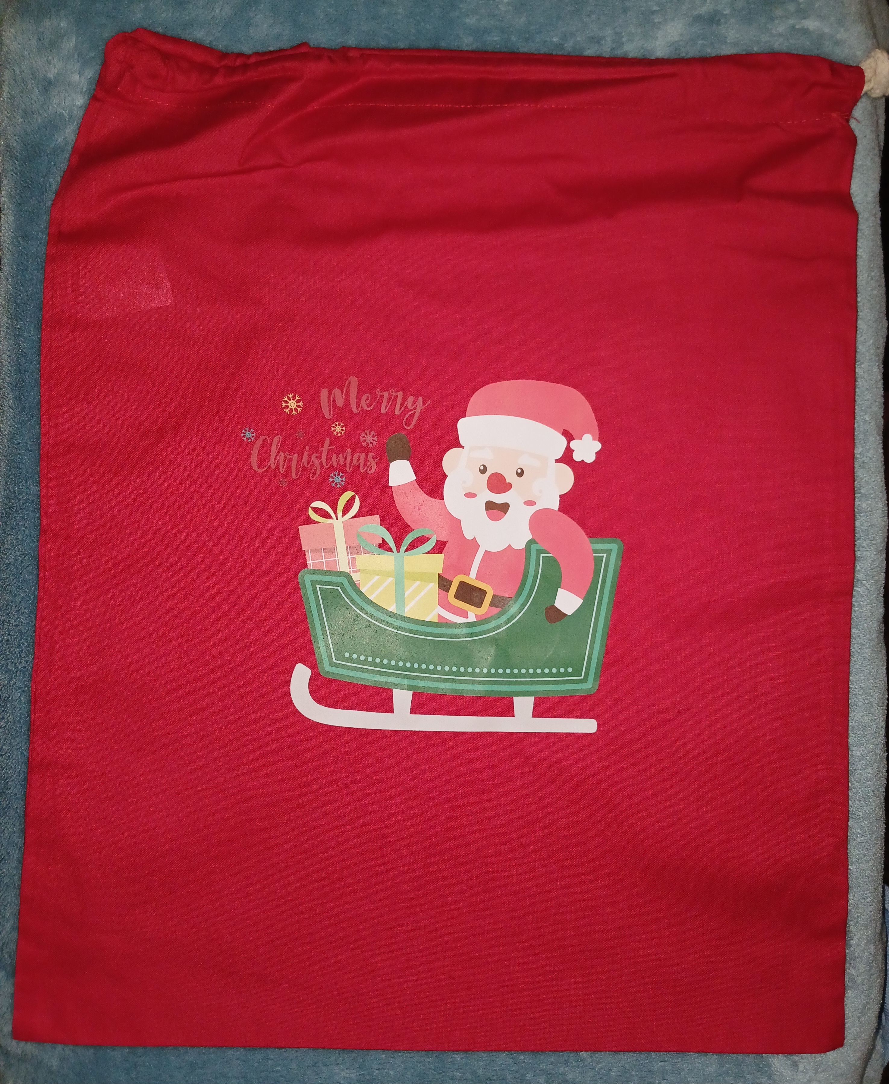 Santa in his Sleigh Christmas Sack