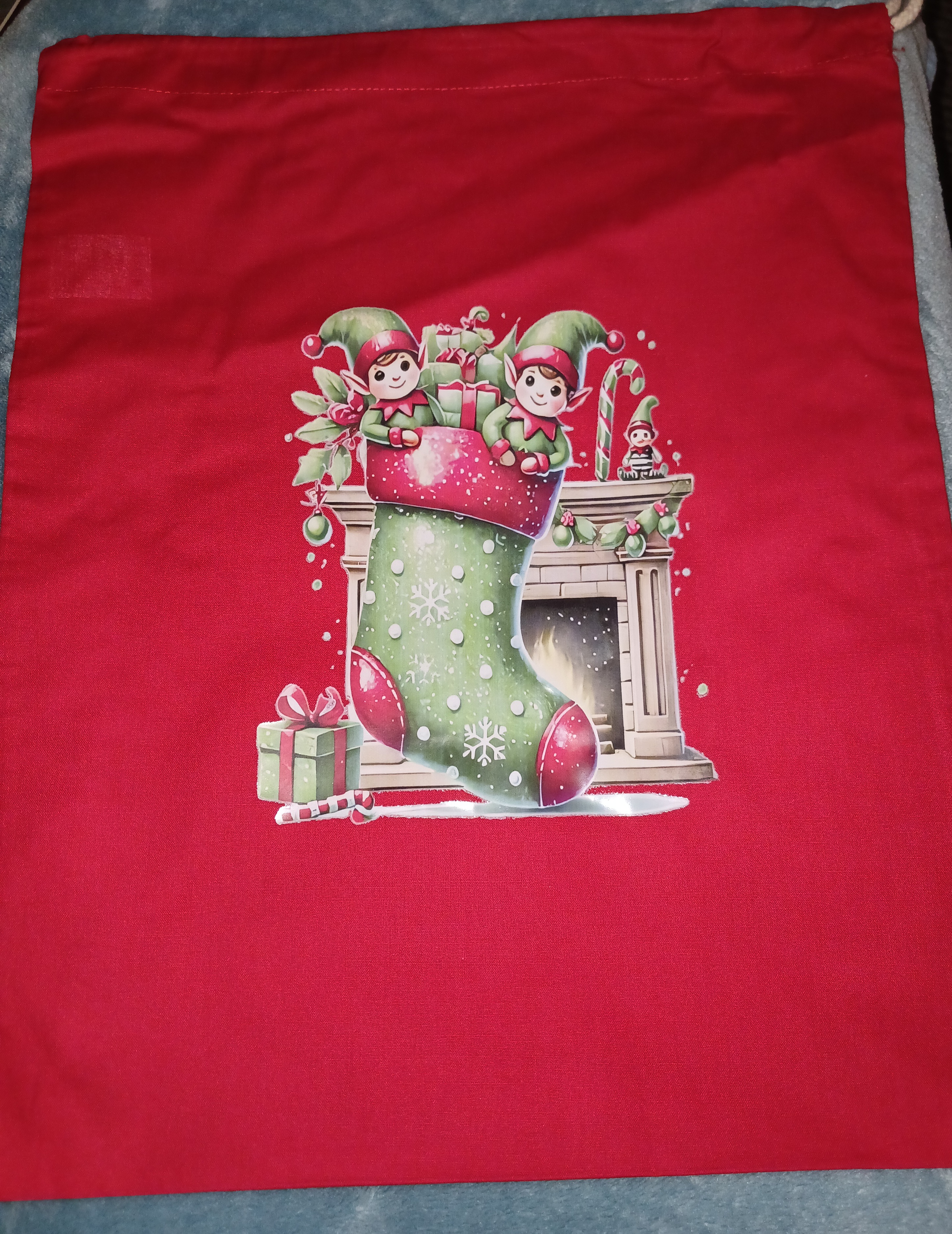 Elf Stocking Christmas Sack