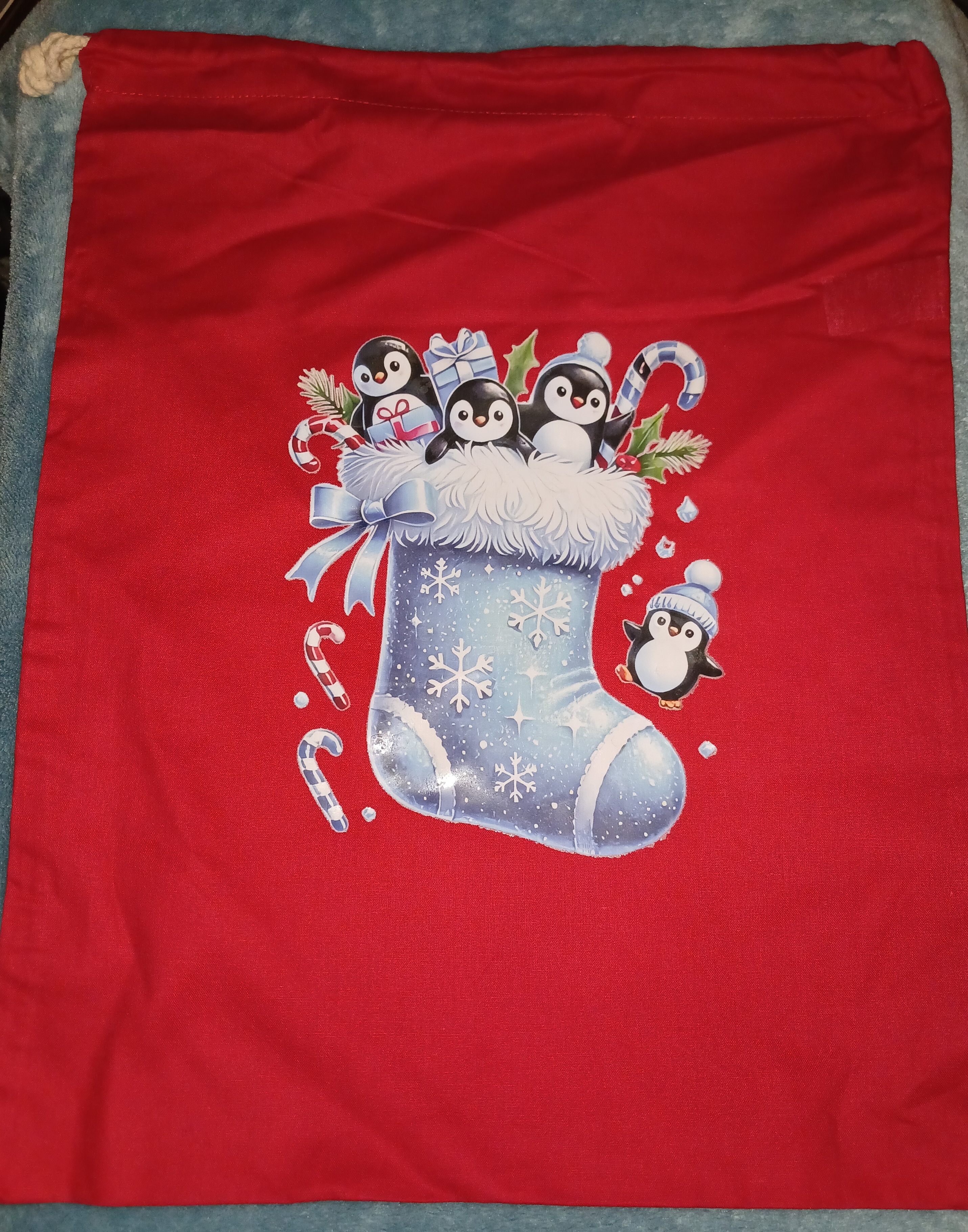 Penguin Stocking Christmas Sack