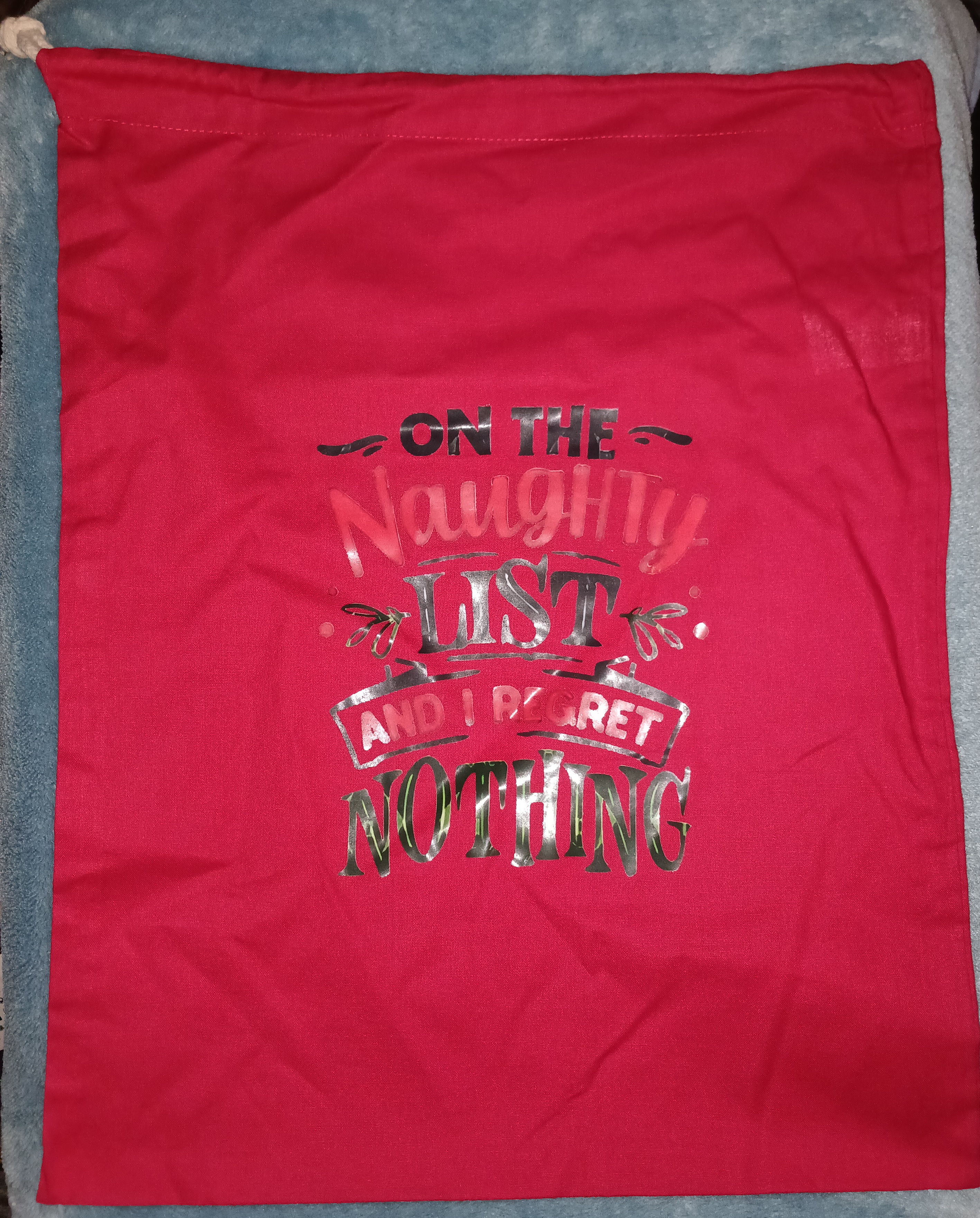 Naughty List Christmas Sack