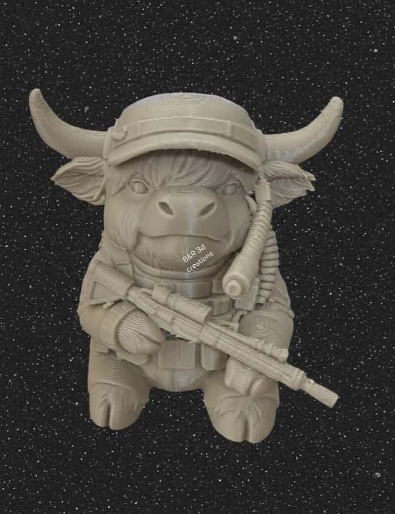 Tactical highland cow