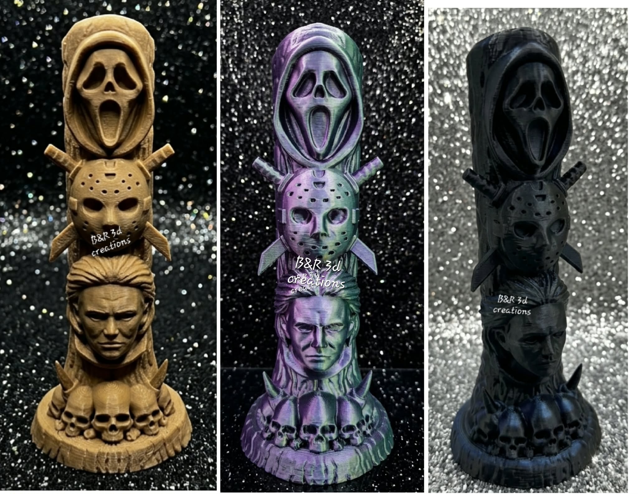 Horror totem pole